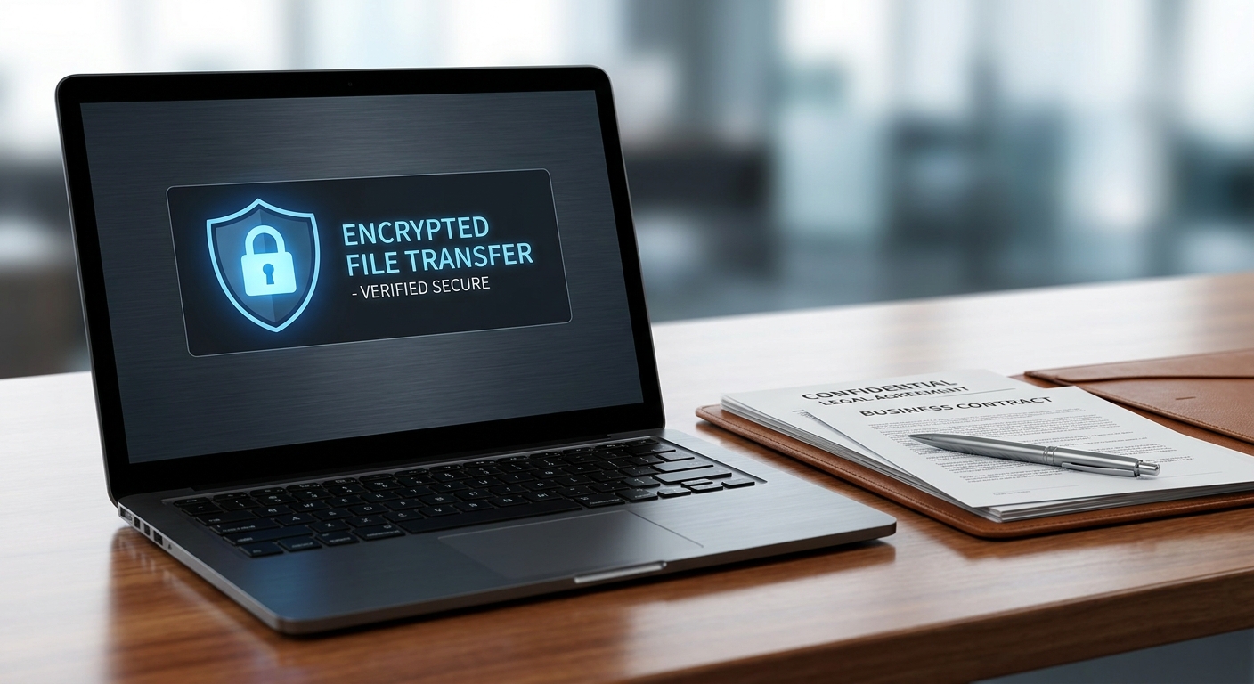 Secure Digital File Transfer with Corporate Documentation
