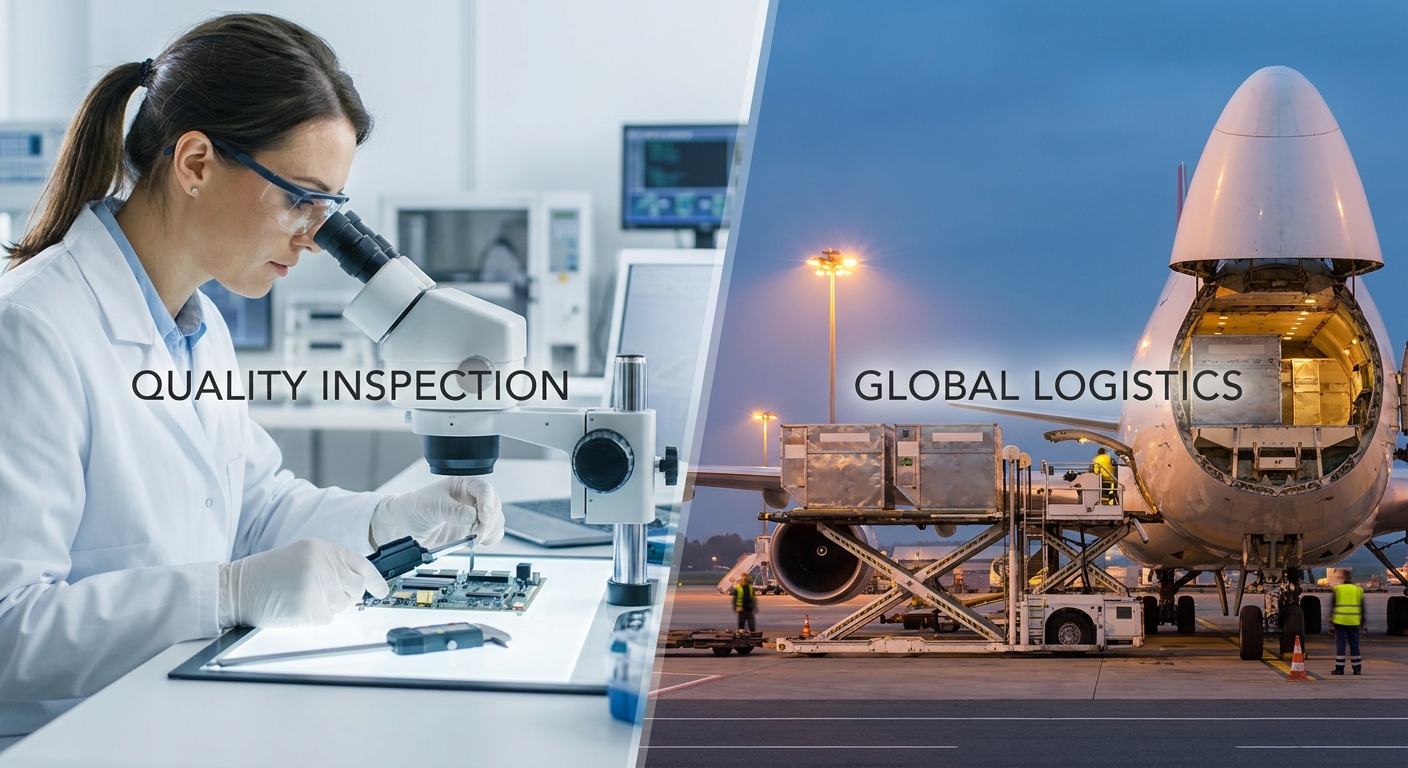 Quality control logistics split screen