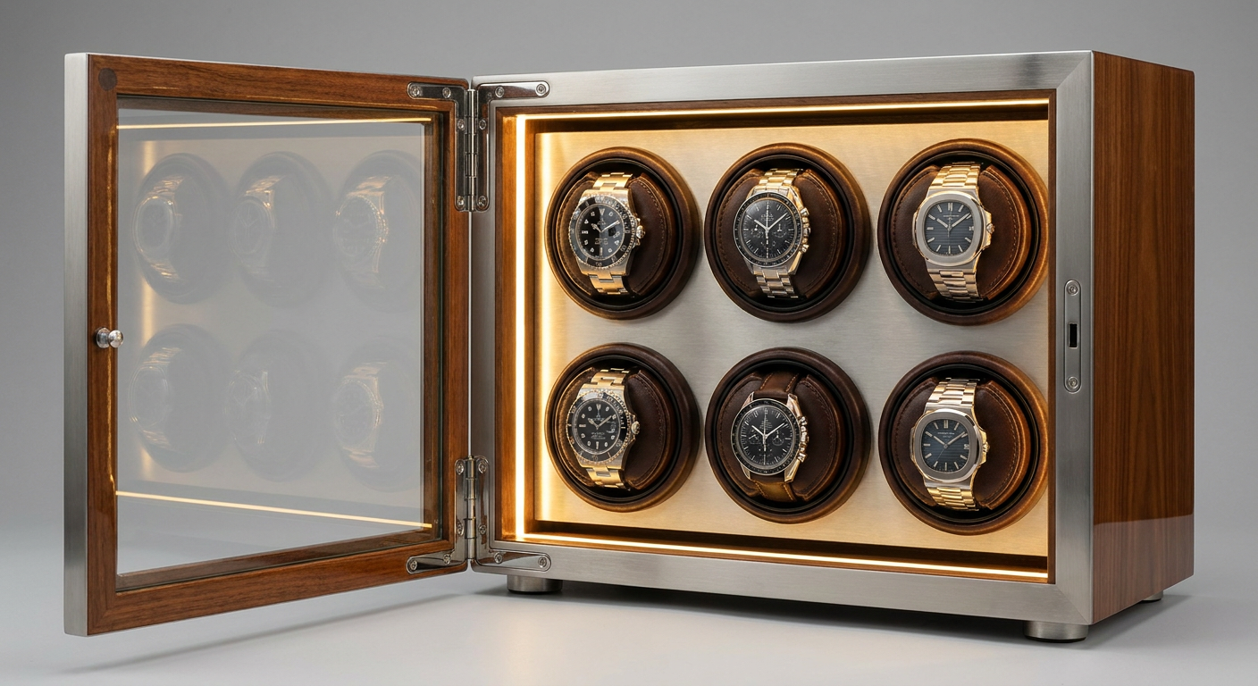 Luxury Watch Safe Winder Display