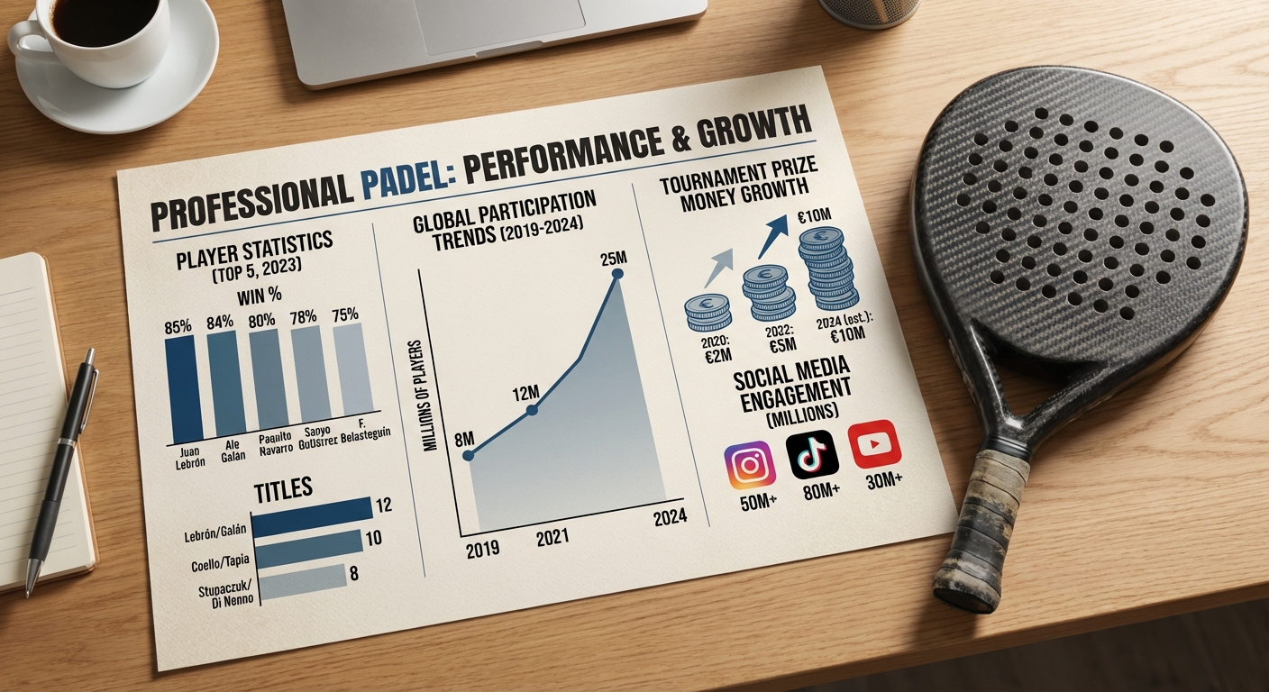 padel player performance analytics chart