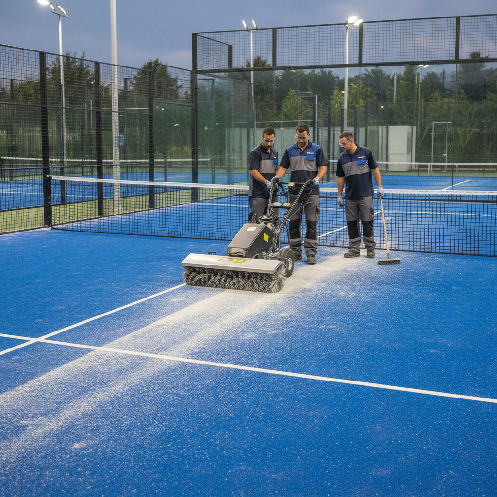 Padel court maintenance