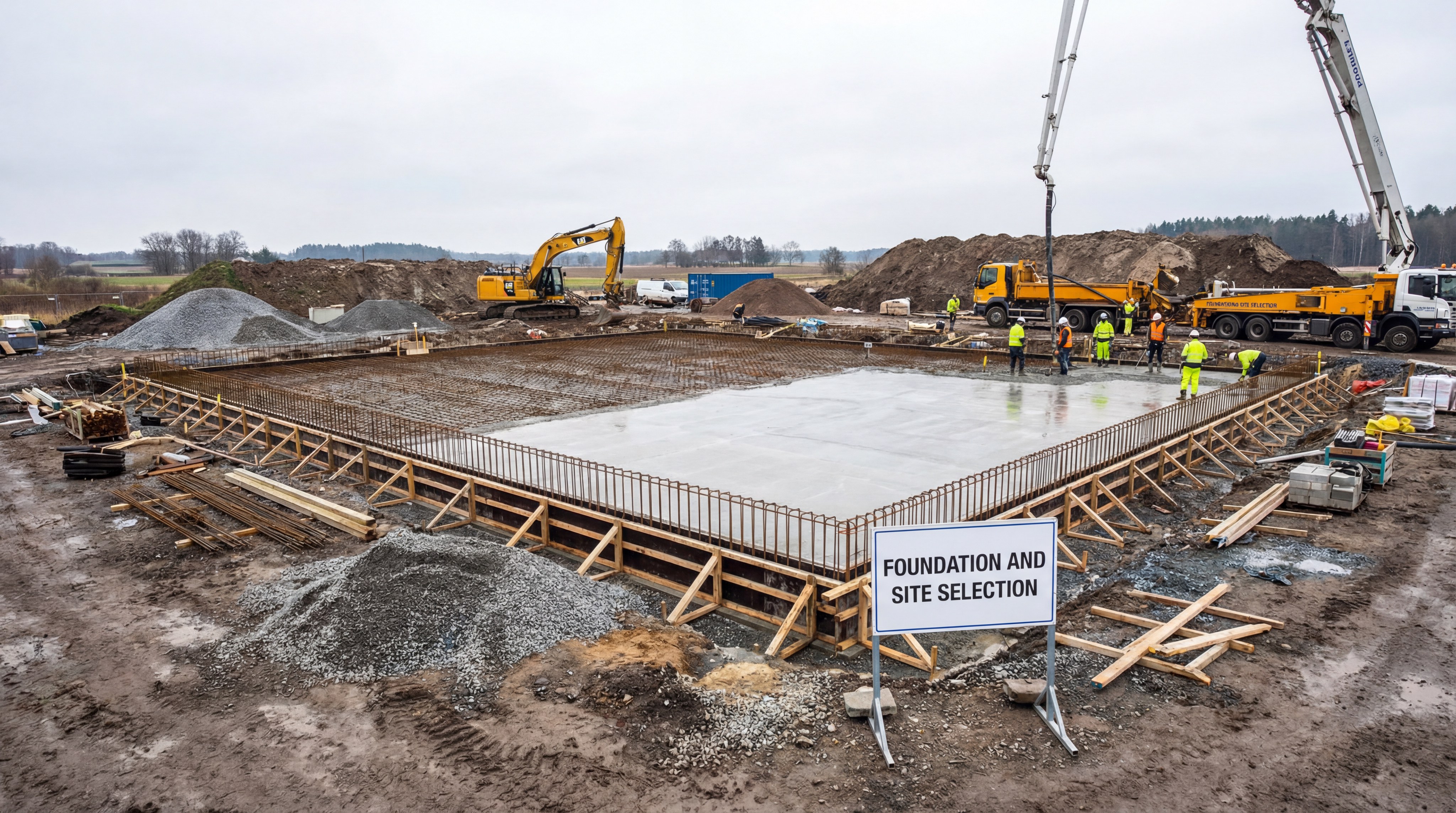 Padel Court Foundation Construction