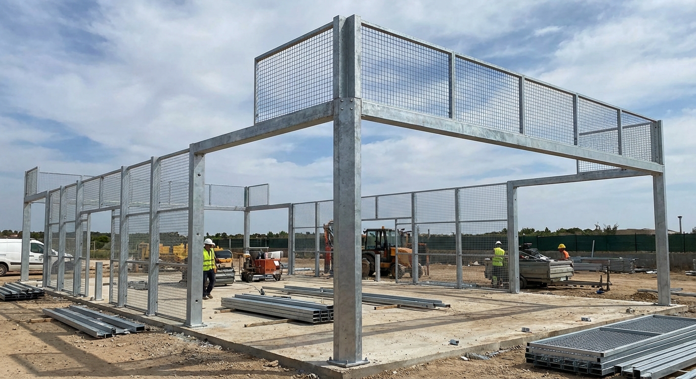 padel court construction frame index 9