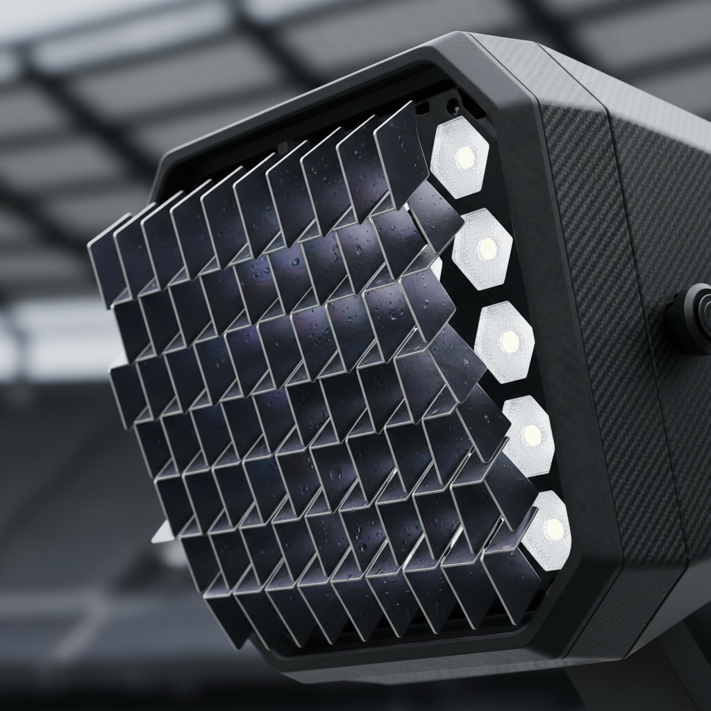 anti glare louver sports light