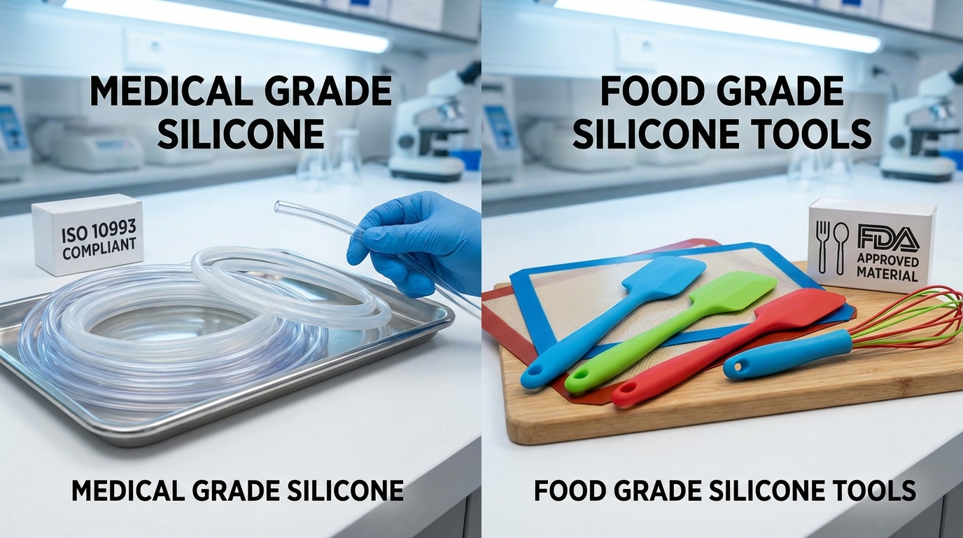 medical vs food grade silicone comparison