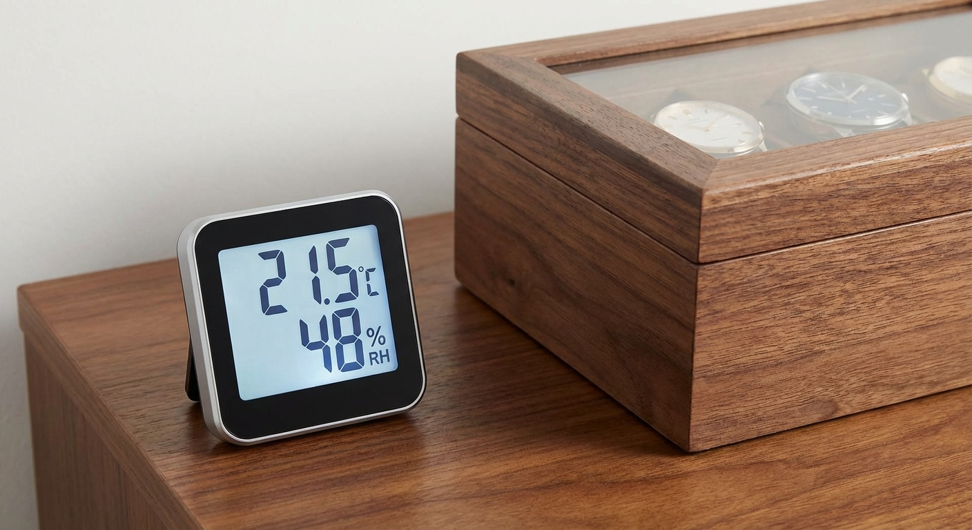 sleek digital hygrometer