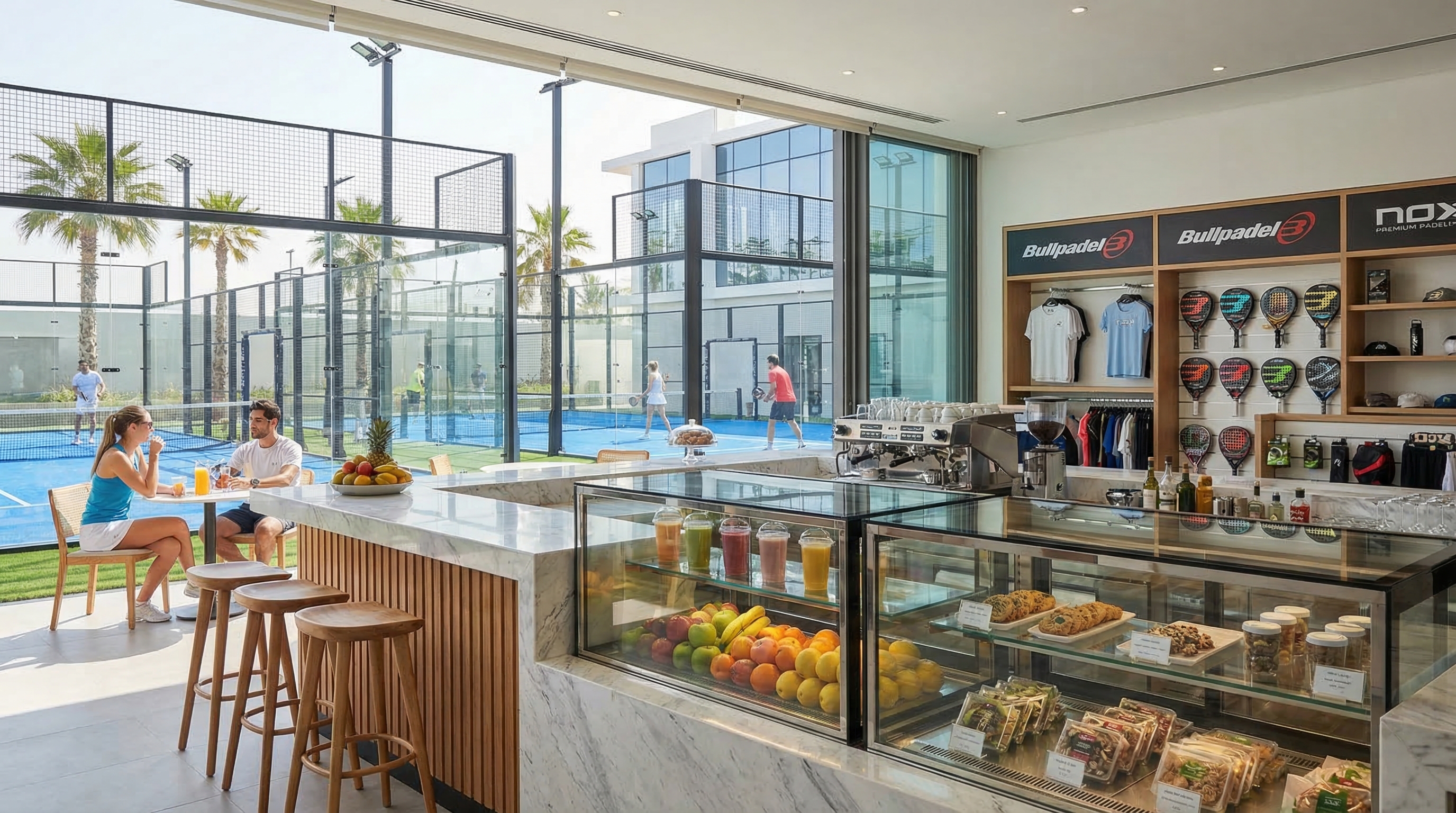 dubai padel club amenities