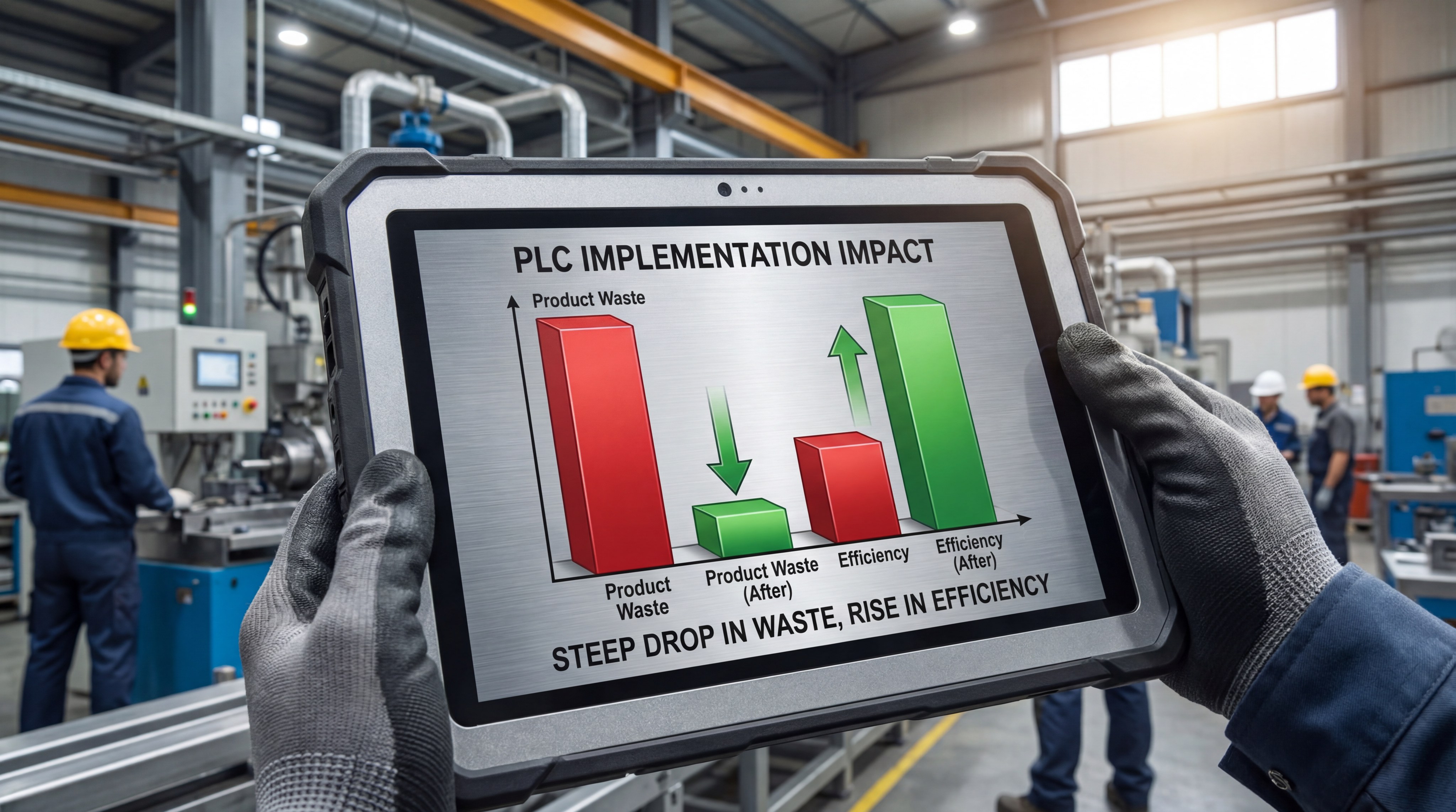 User-friendly HMI touchscreen for managing PLC control systems and packaging machine recipes.