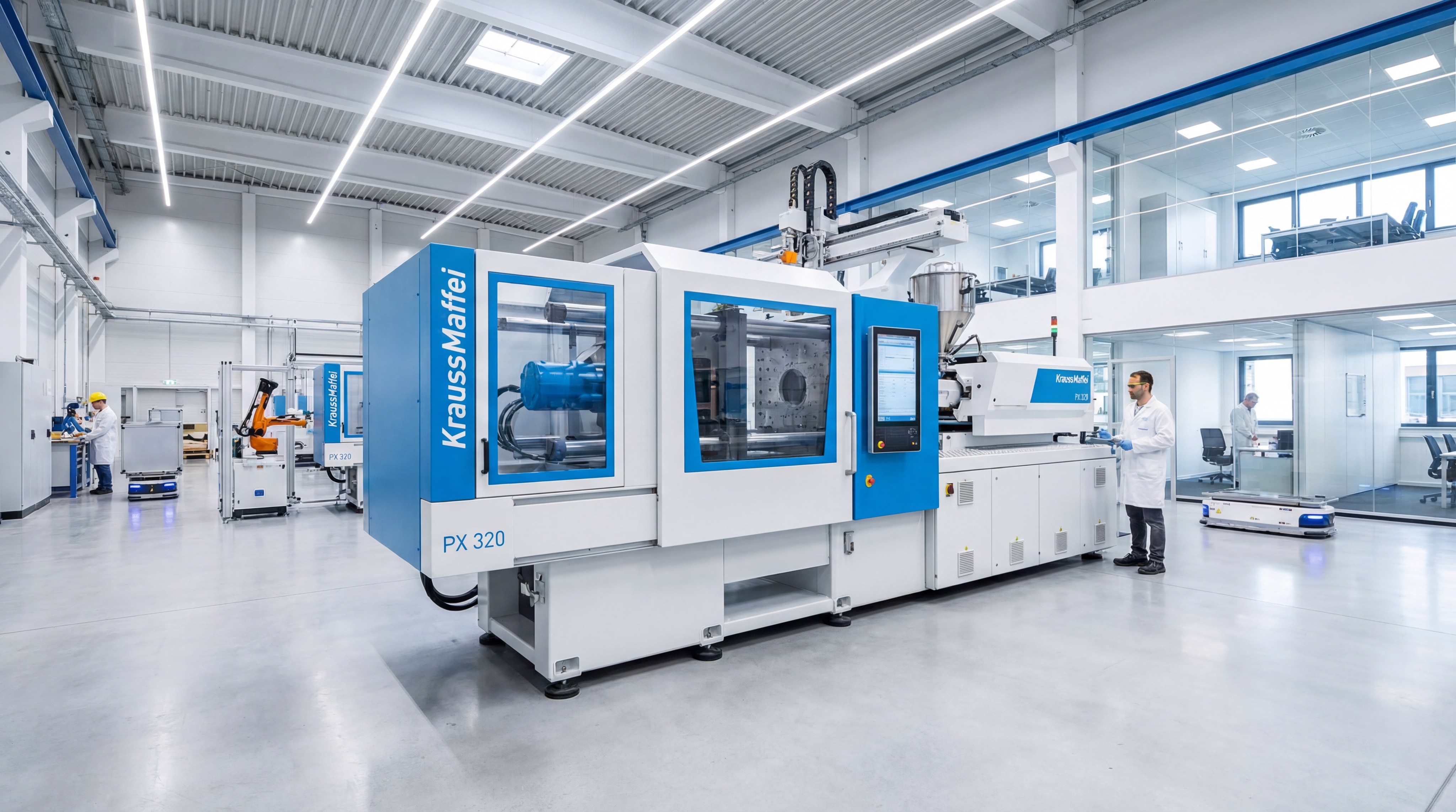 Modern Industrial Plastic Injection Molding Machine