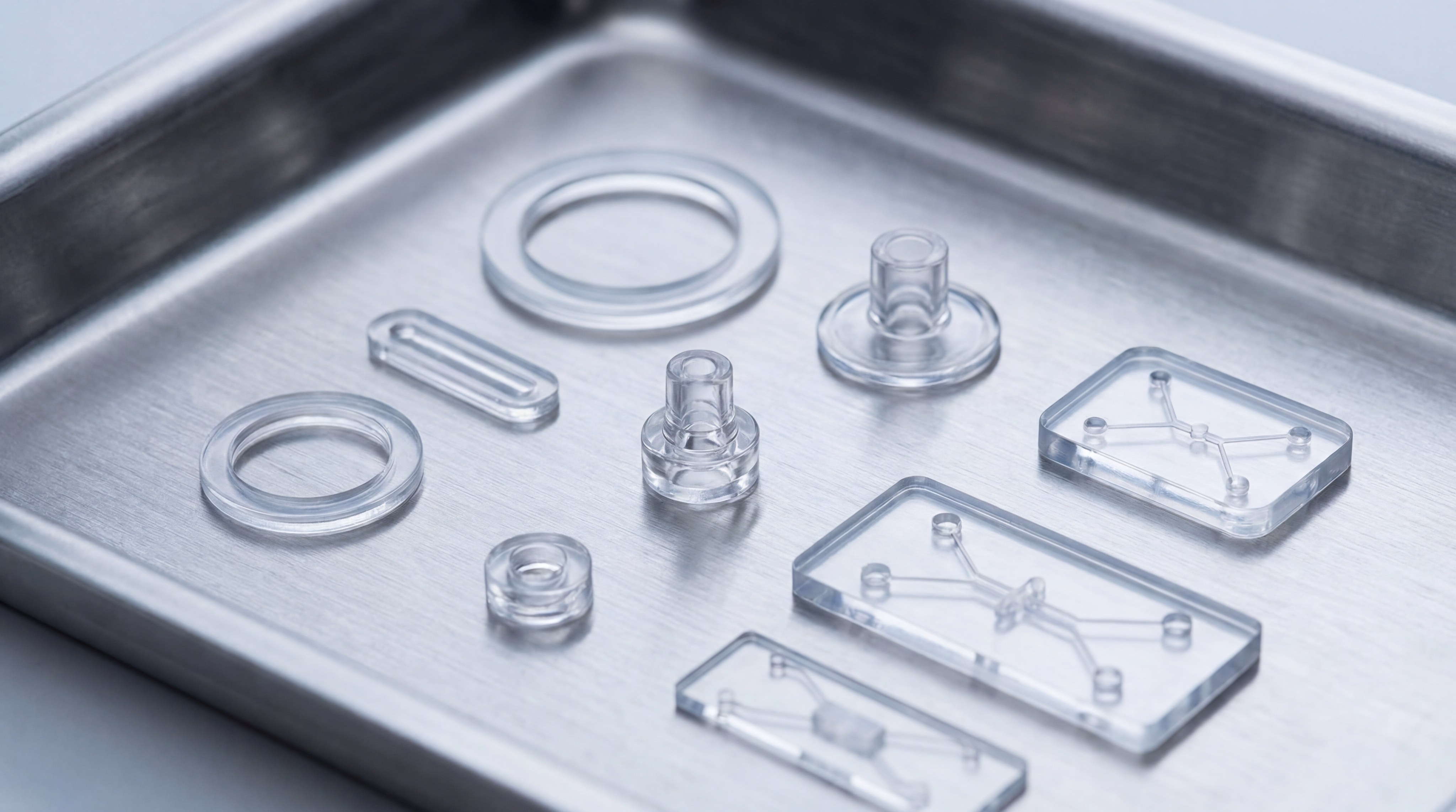 medical silicone parts macro photography