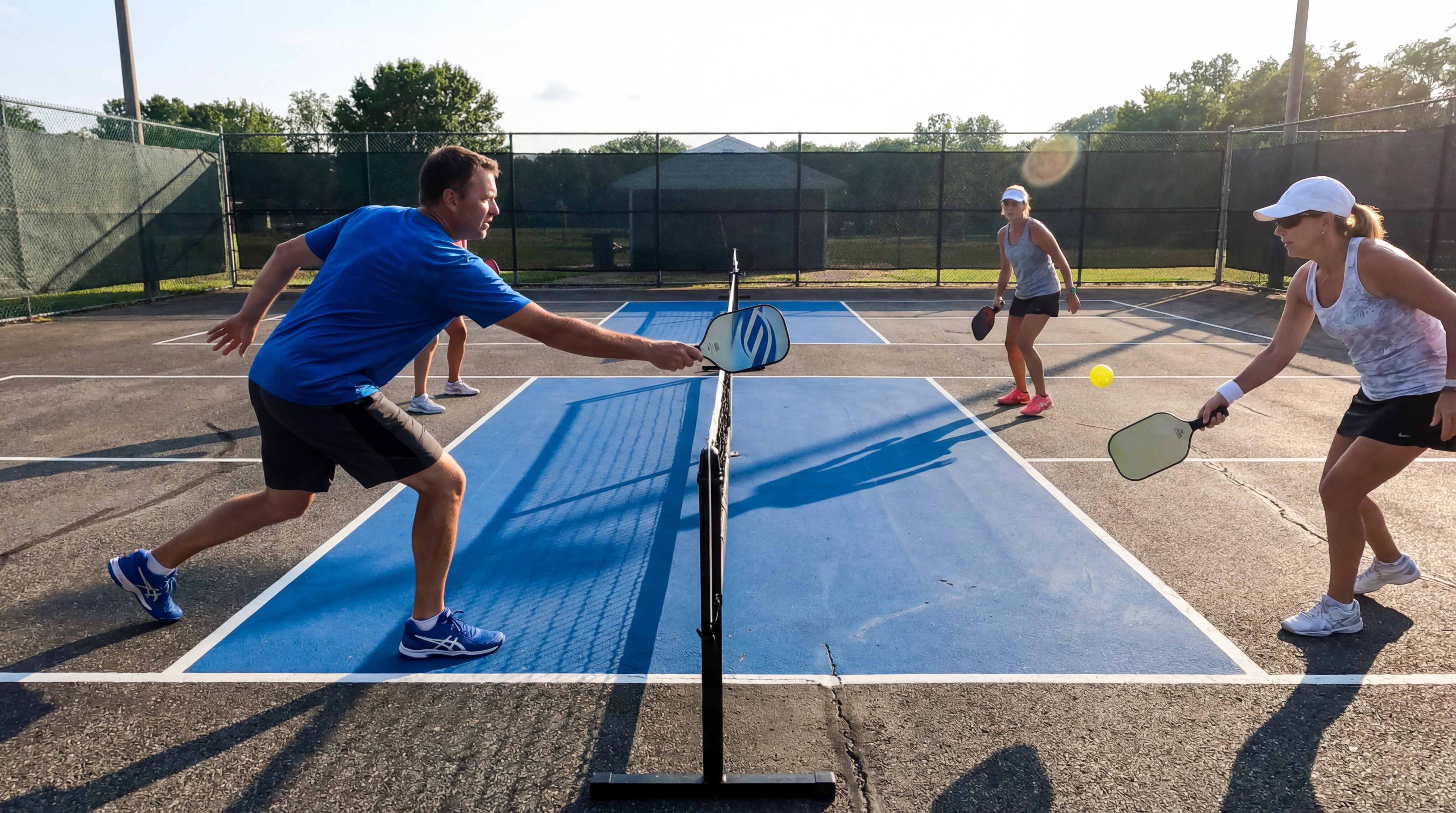 pickleball court action shot index 4