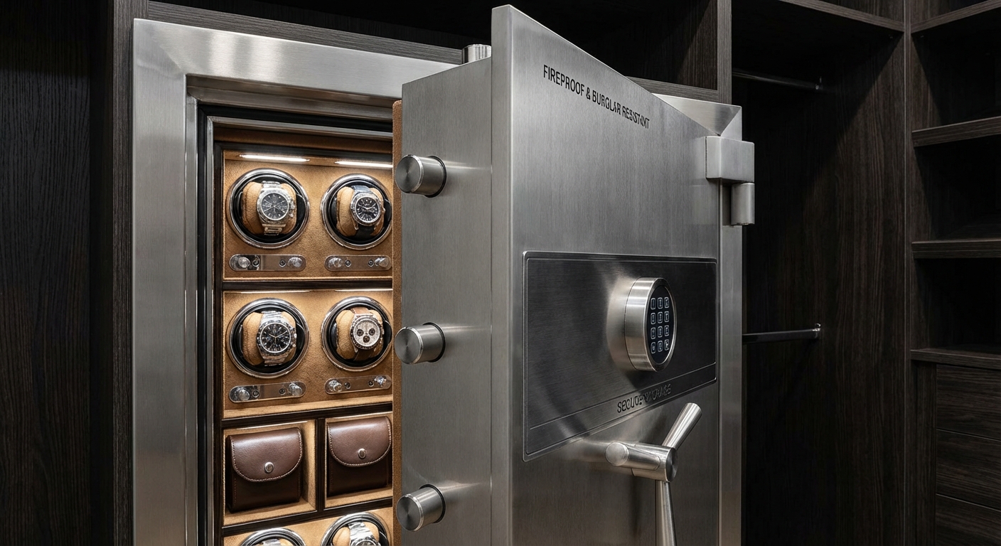 luxury watch winder safe product