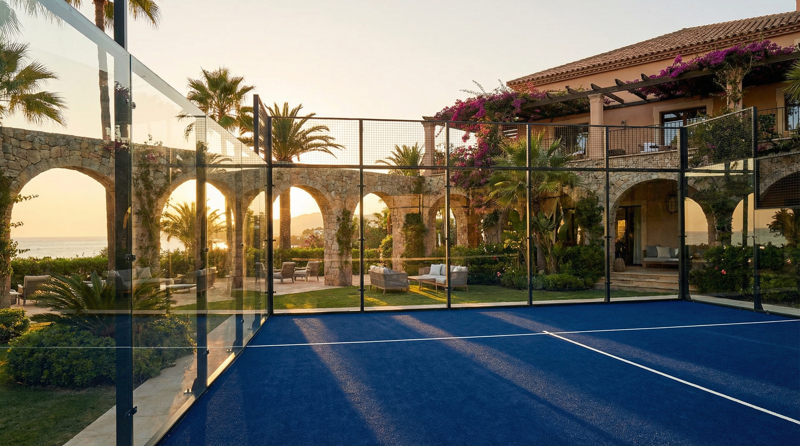 luxury padel court