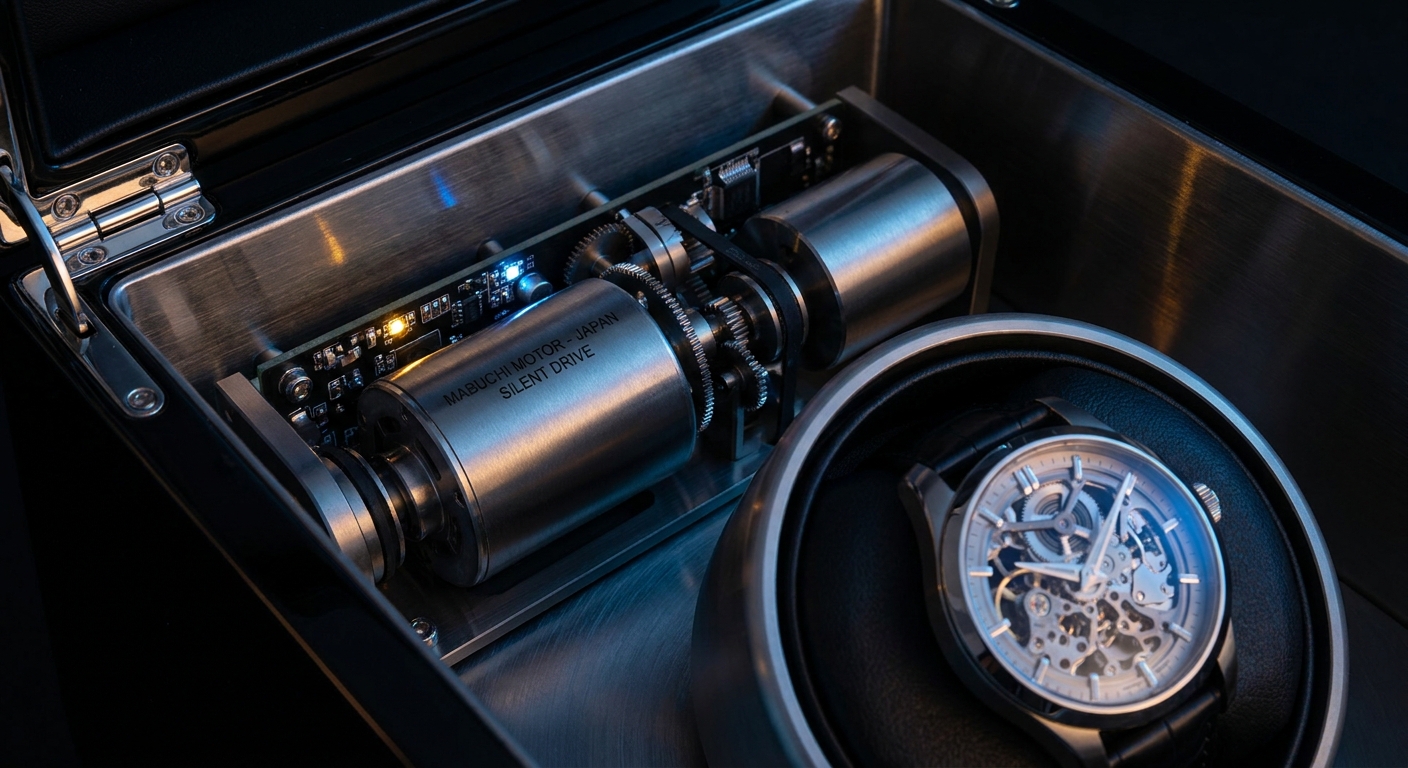 mabuchi motor watch winder closeup index 3