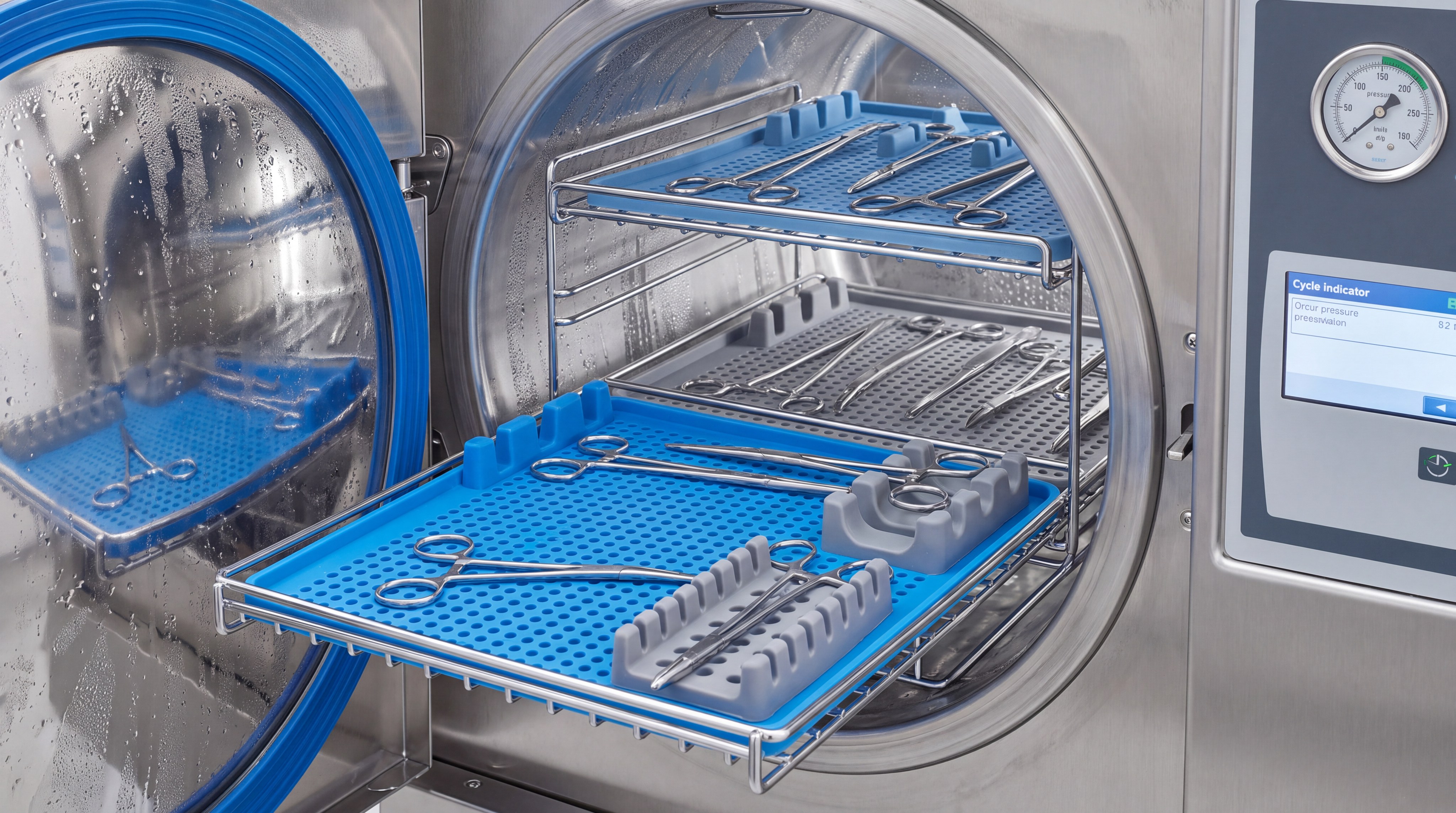 autoclave silicone sterilization setup