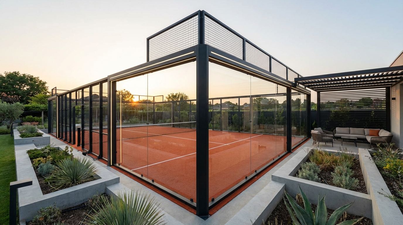 premium padel court visualization