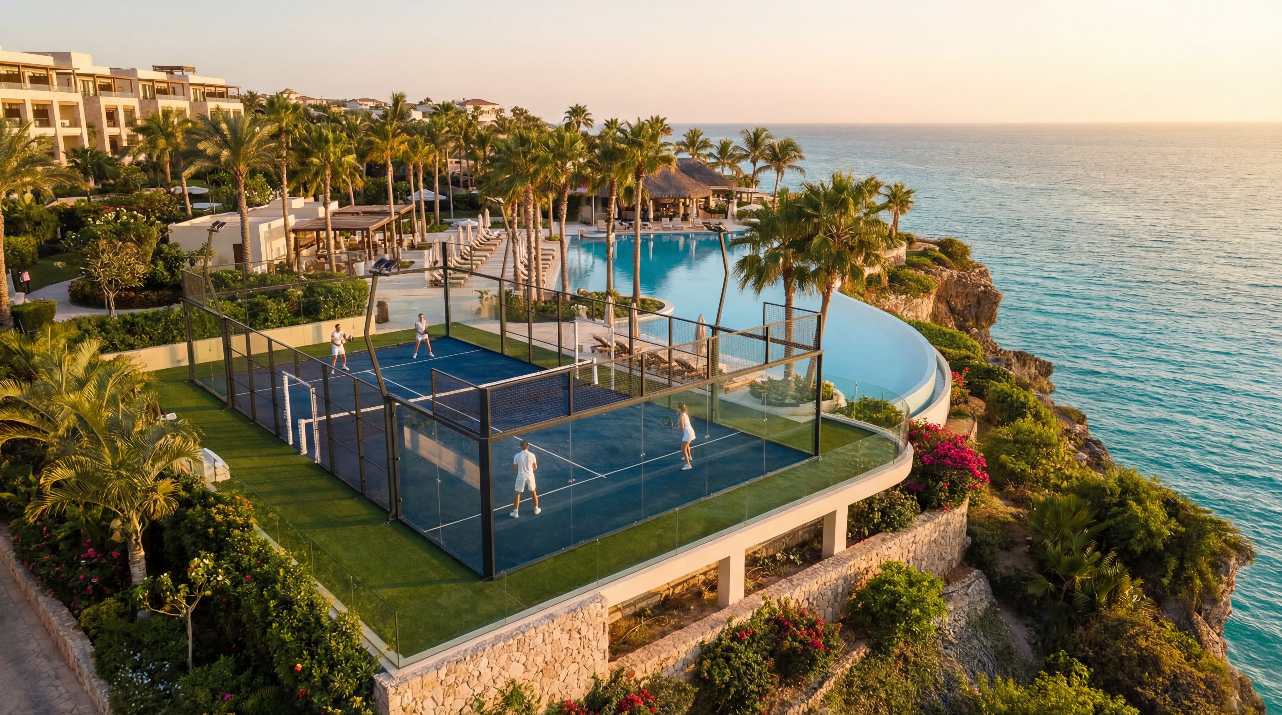 Panoramic Padel Court in Resort