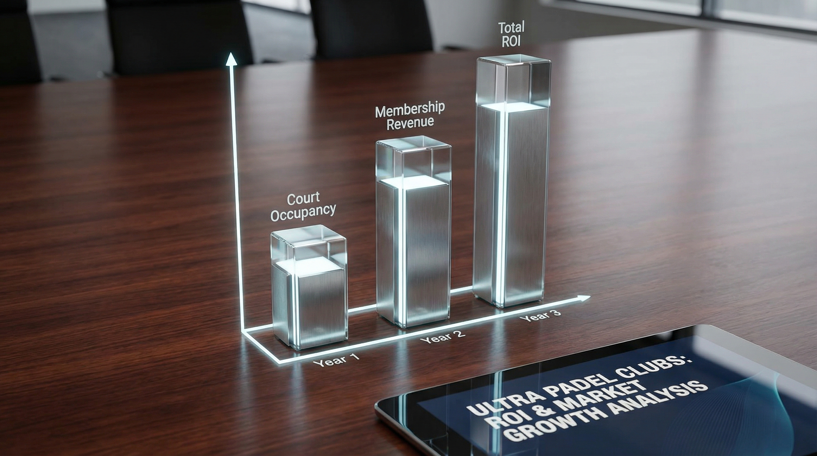ultra padel clubs roi infographic