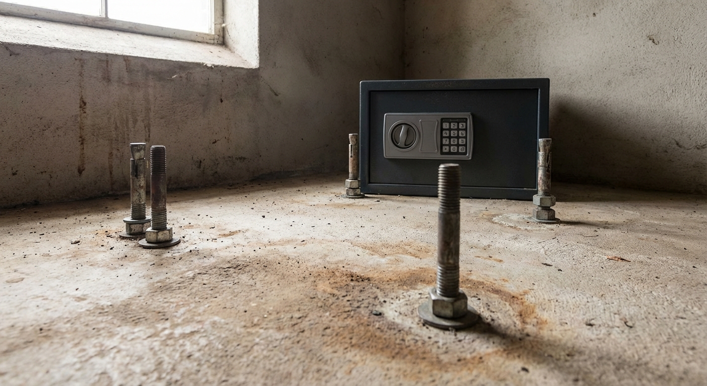 steel bolts watch safe concrete