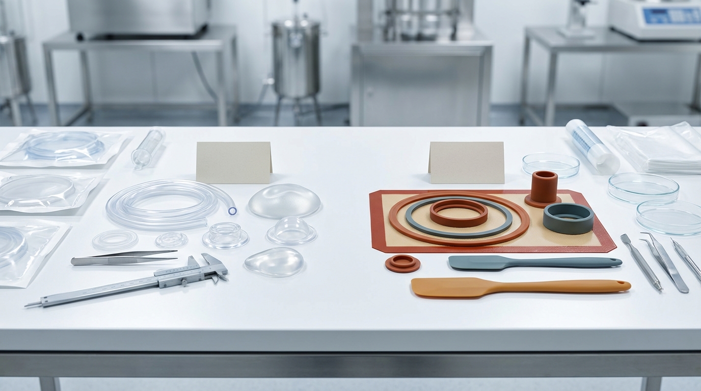 Comparison of Medical and Food Grade Silicone Products