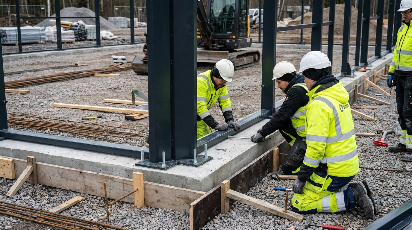 padel court construction site