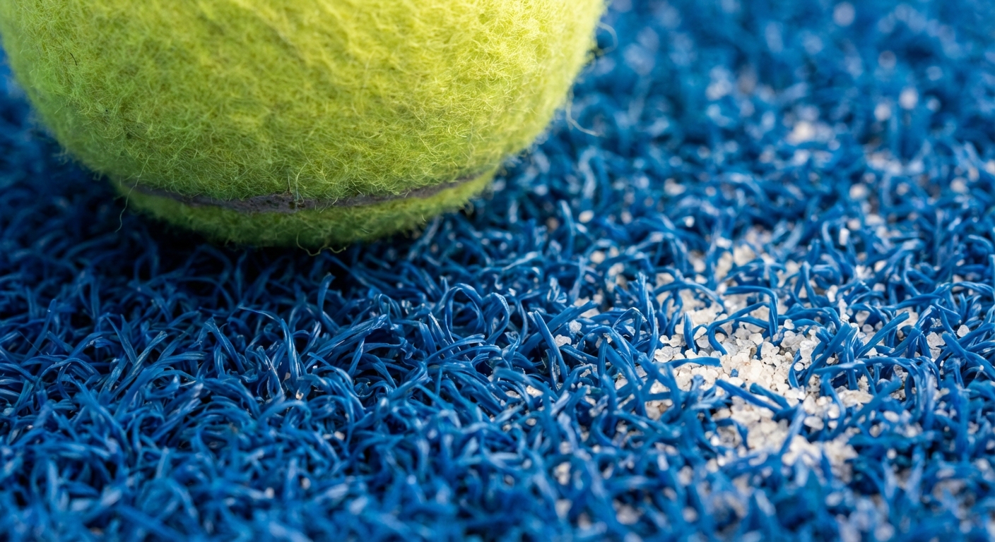 padel court macro photography