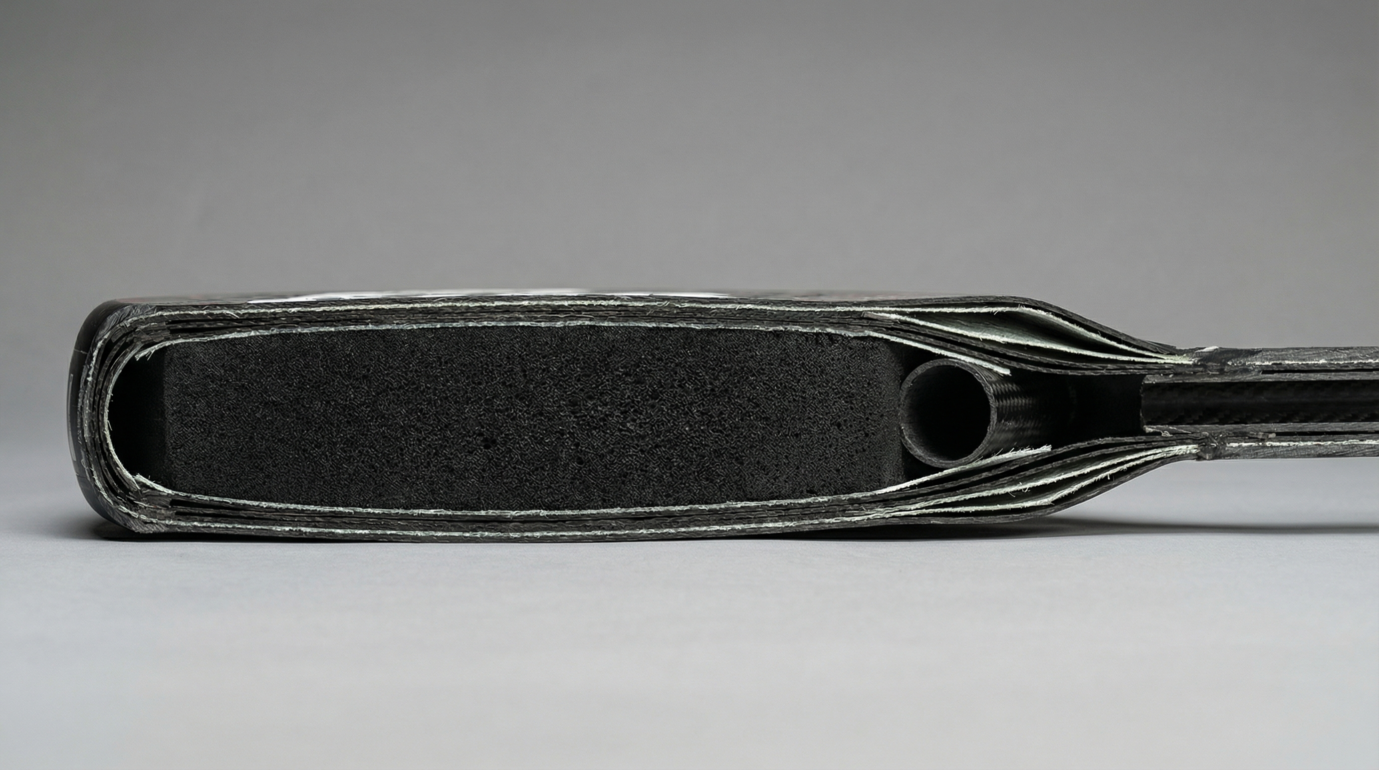 padel racket cross section analysis