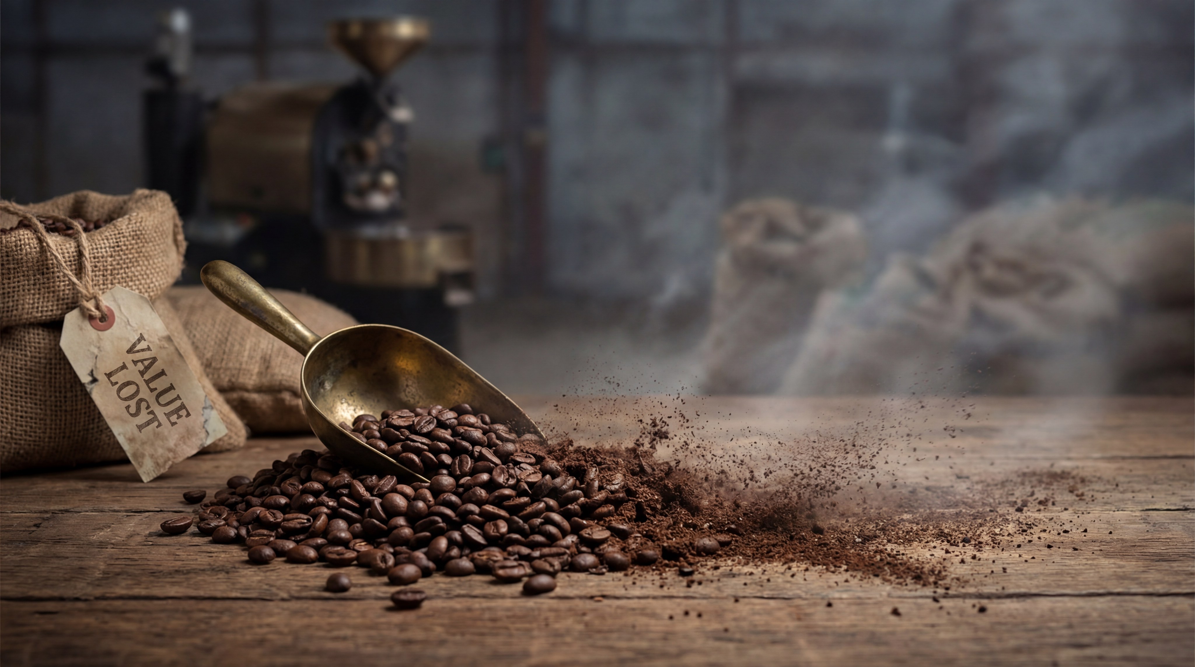 Coffee spoilage value loss concept