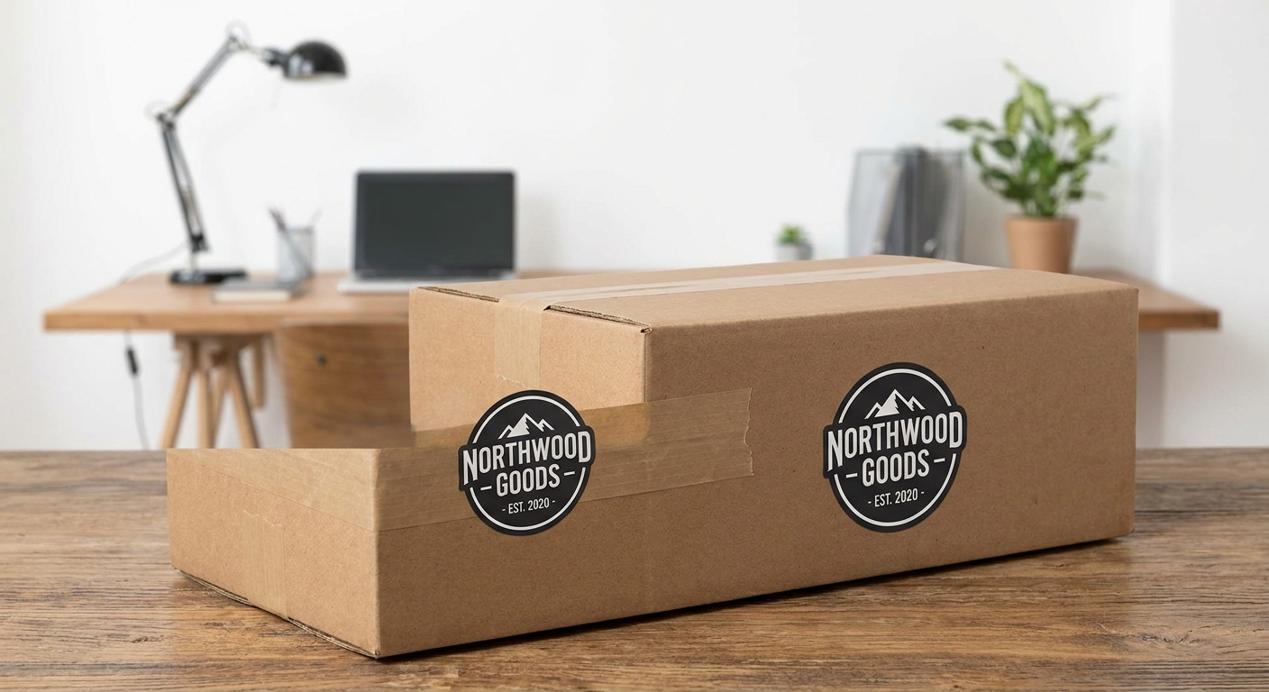 ecommerce shipping package branded