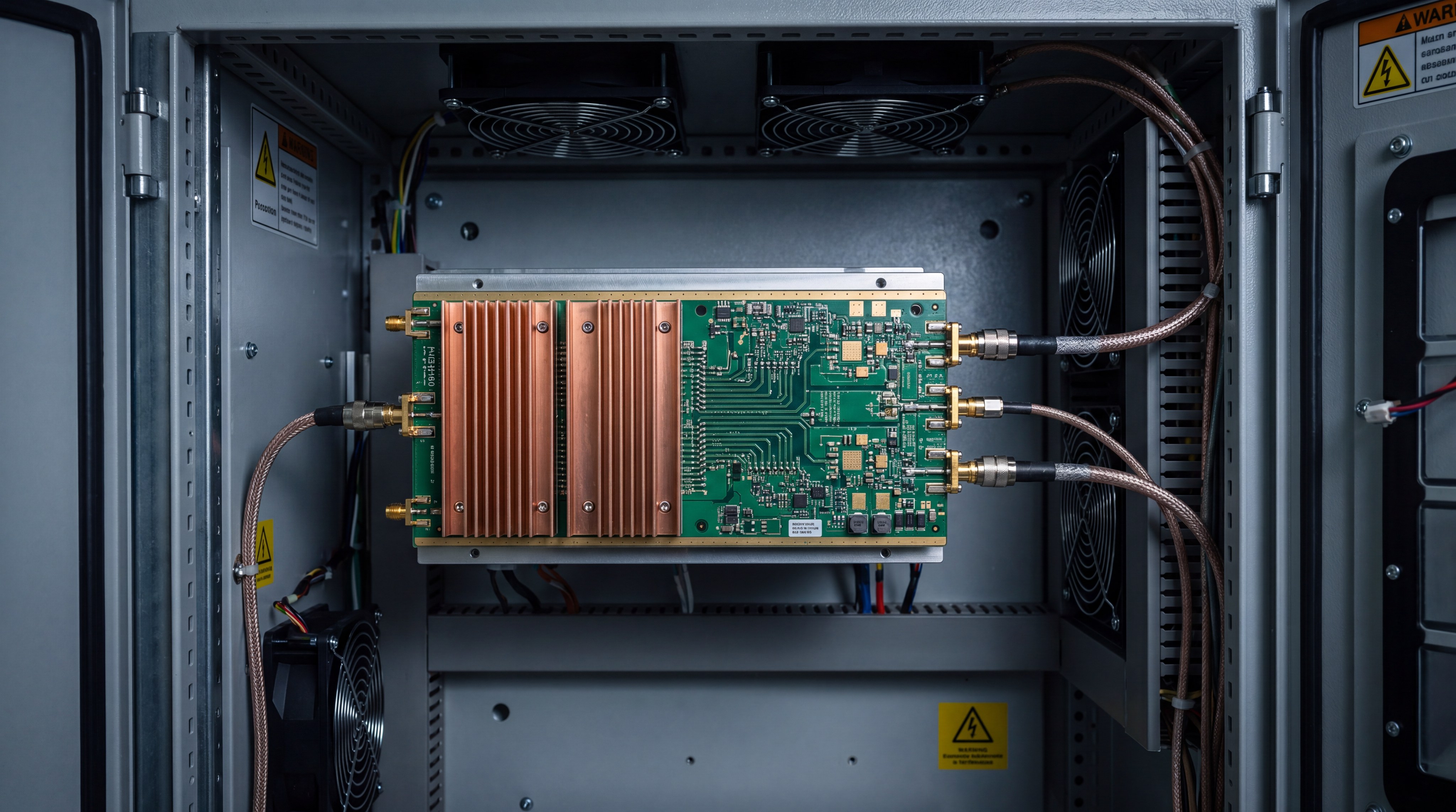 High-performance GaN power amplifier modules are essential for driving the detection and mitigation circuitry in these advanced RF systems.