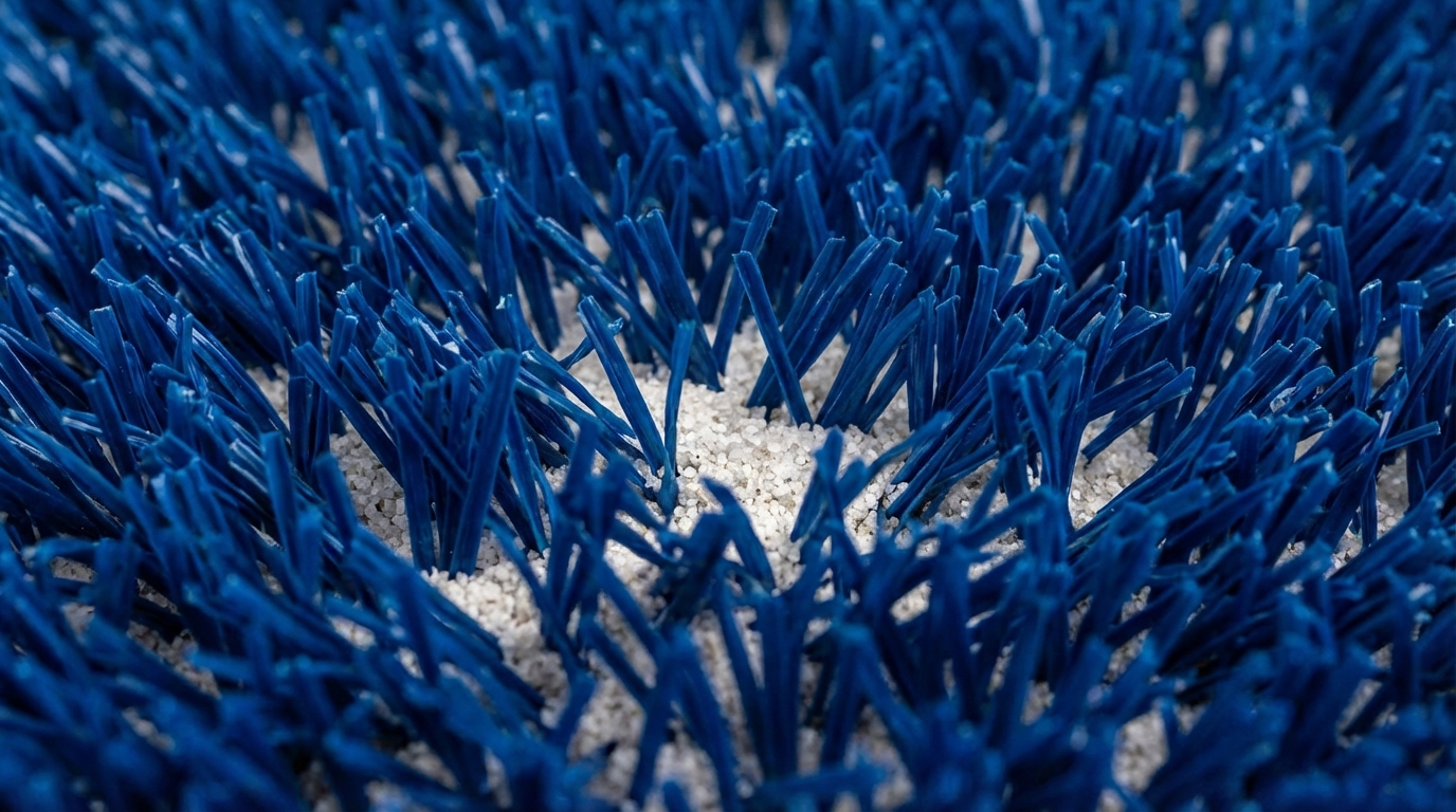 padel court turf macro photography