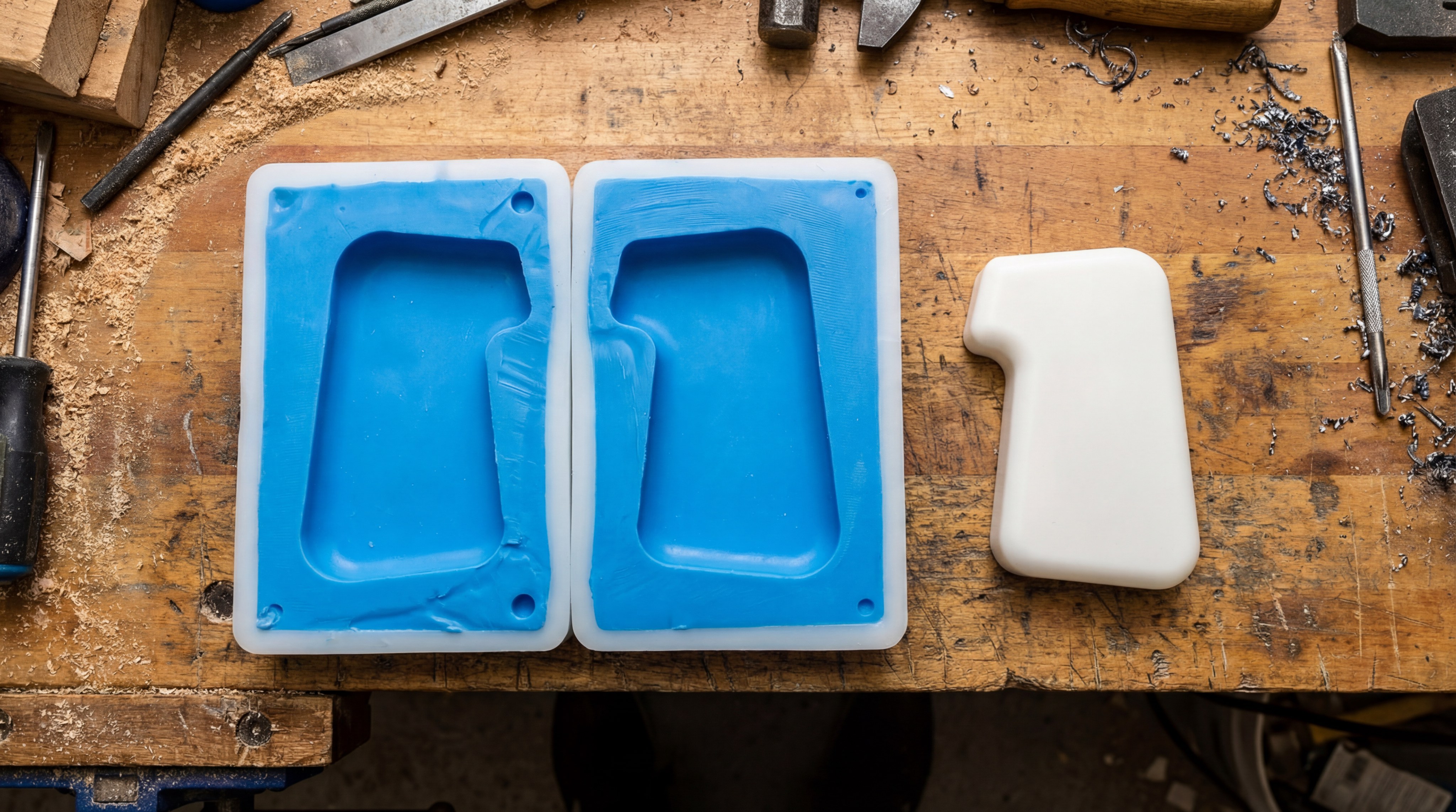 Silicone mold prototype casting