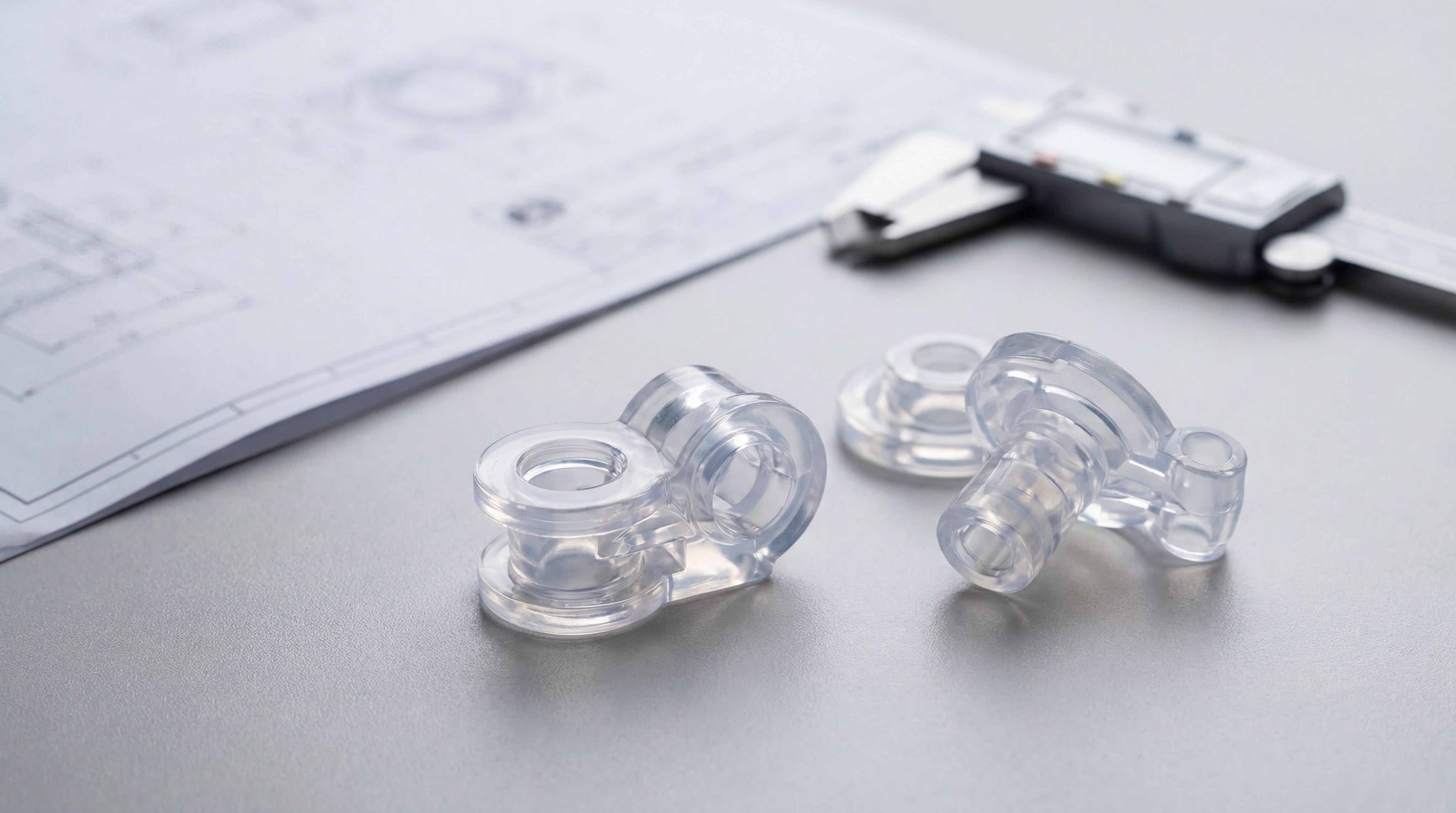 Comparison of precision silicone rubber components