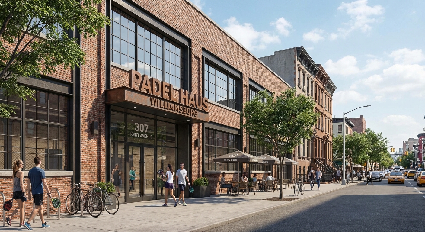 Exterior of Padel Haus Williamsburg
