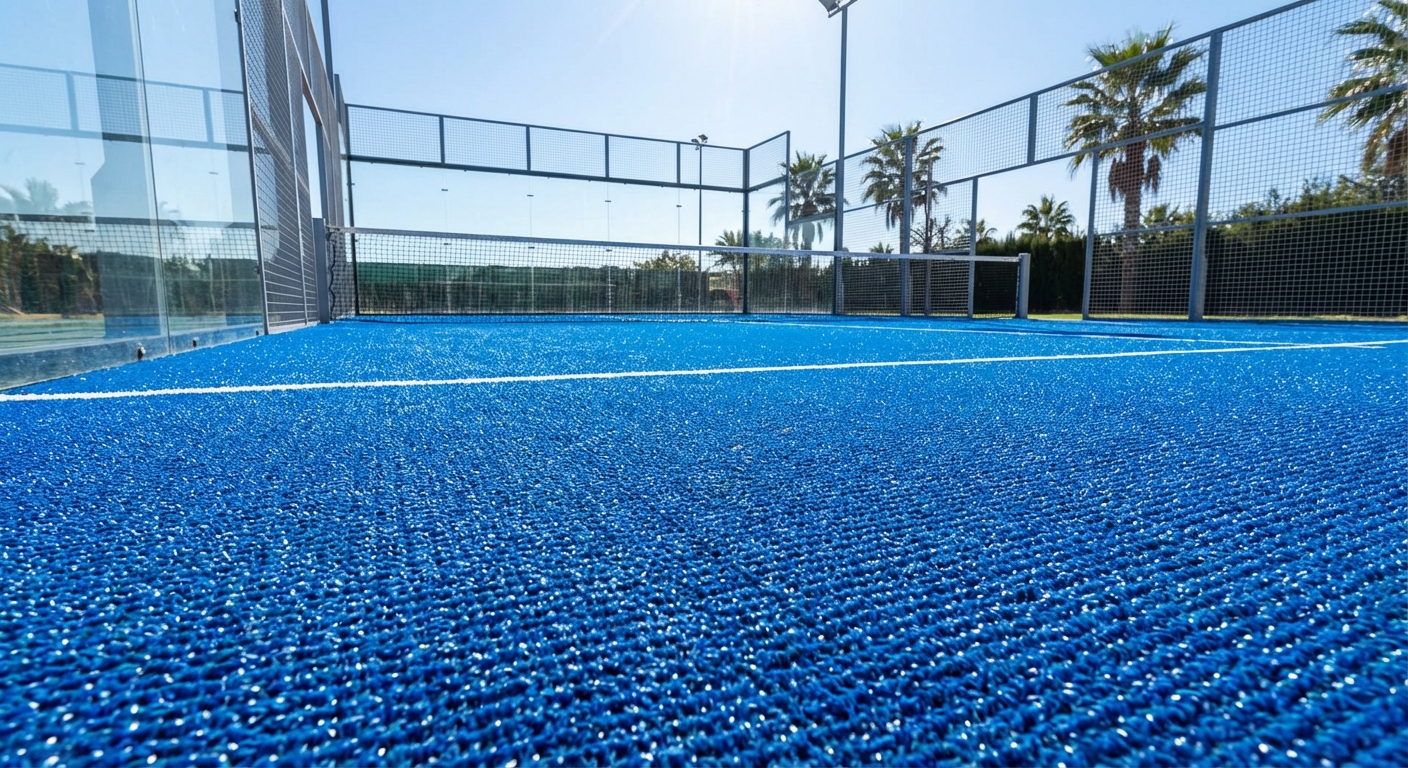 Blue Padel Turf Visualization