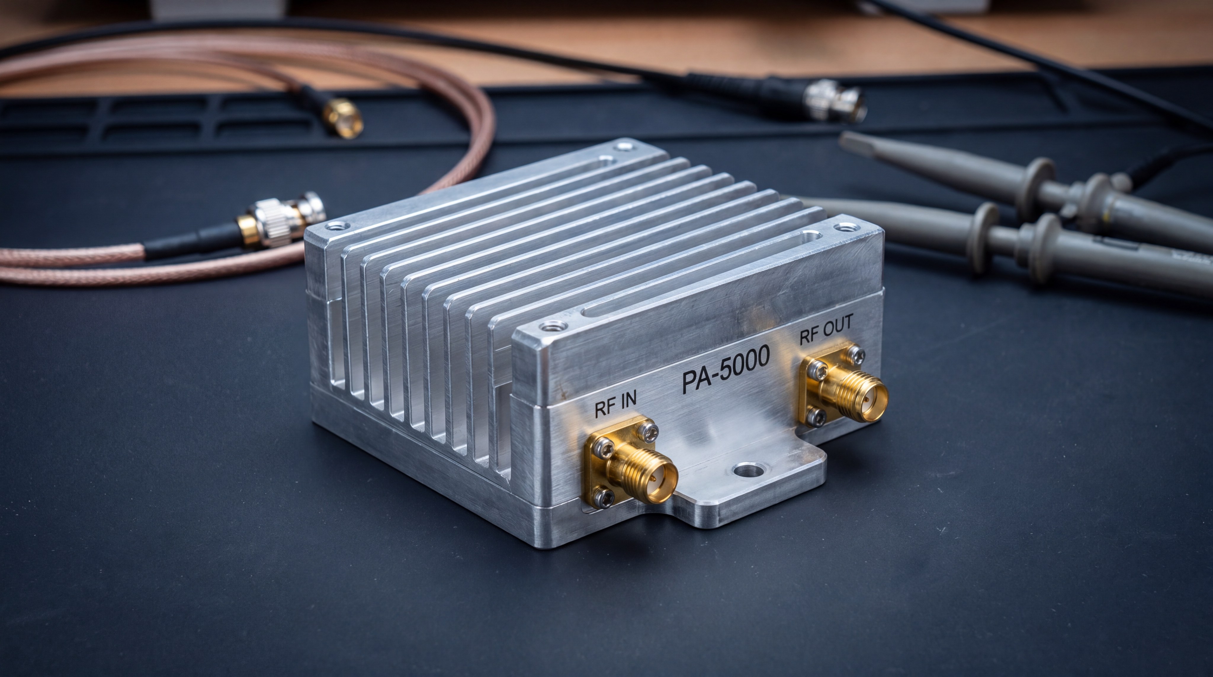 RF power amplifier close up