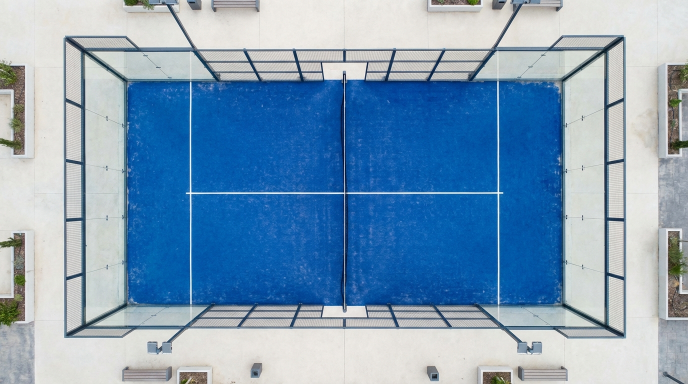 padel court architectural visualization