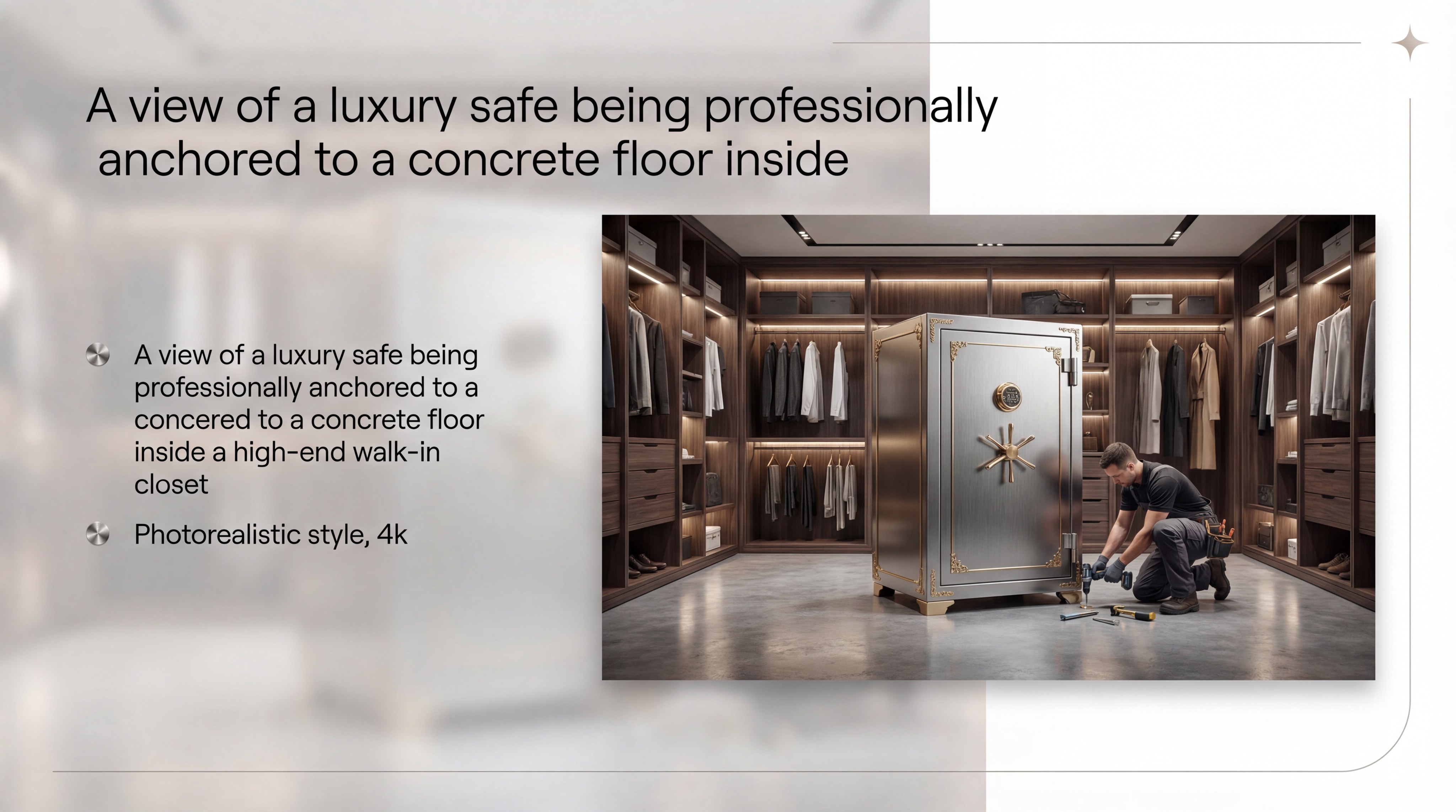 Luxury Safe Installation