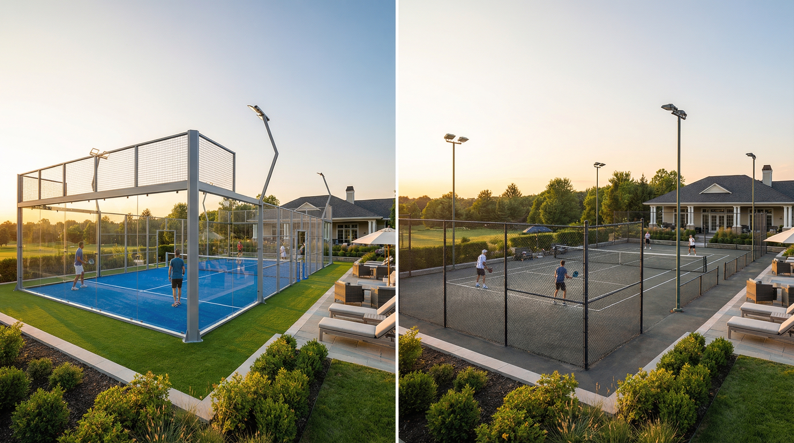 padel vs paddle court comparison