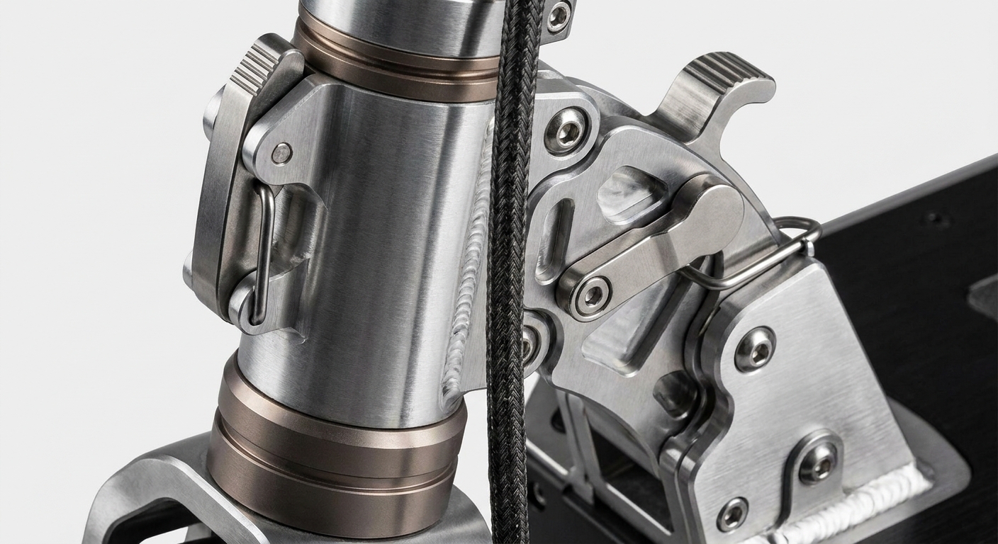 Electric Scooter Hinge Detail
