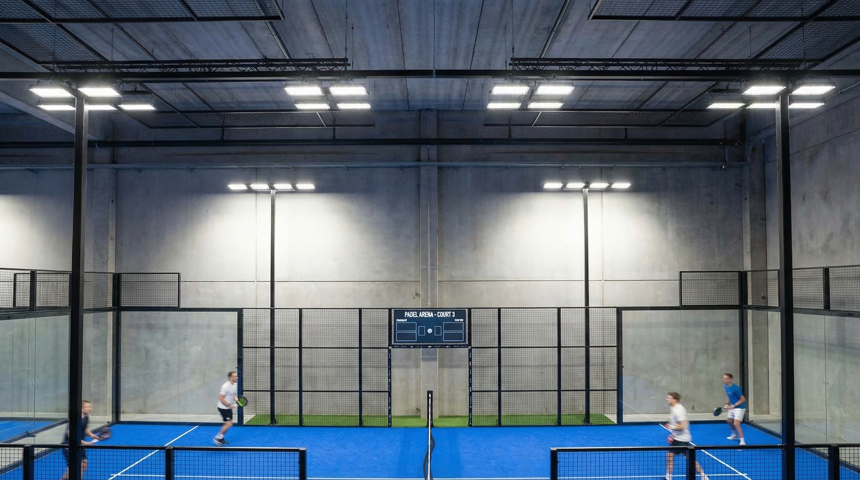 led floodlights padel arena