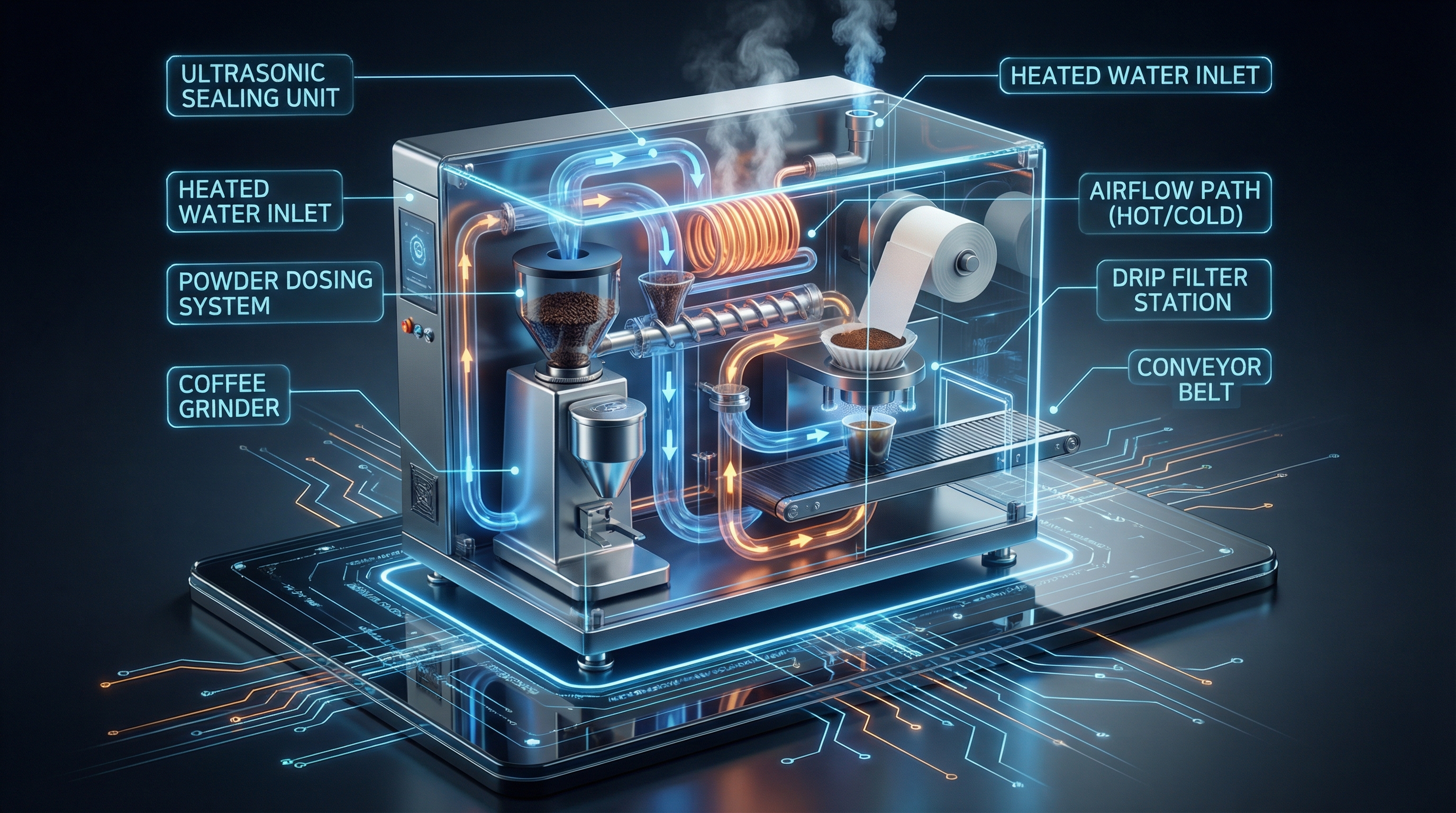 Ultrasonic Drip Coffee Packaging Machine