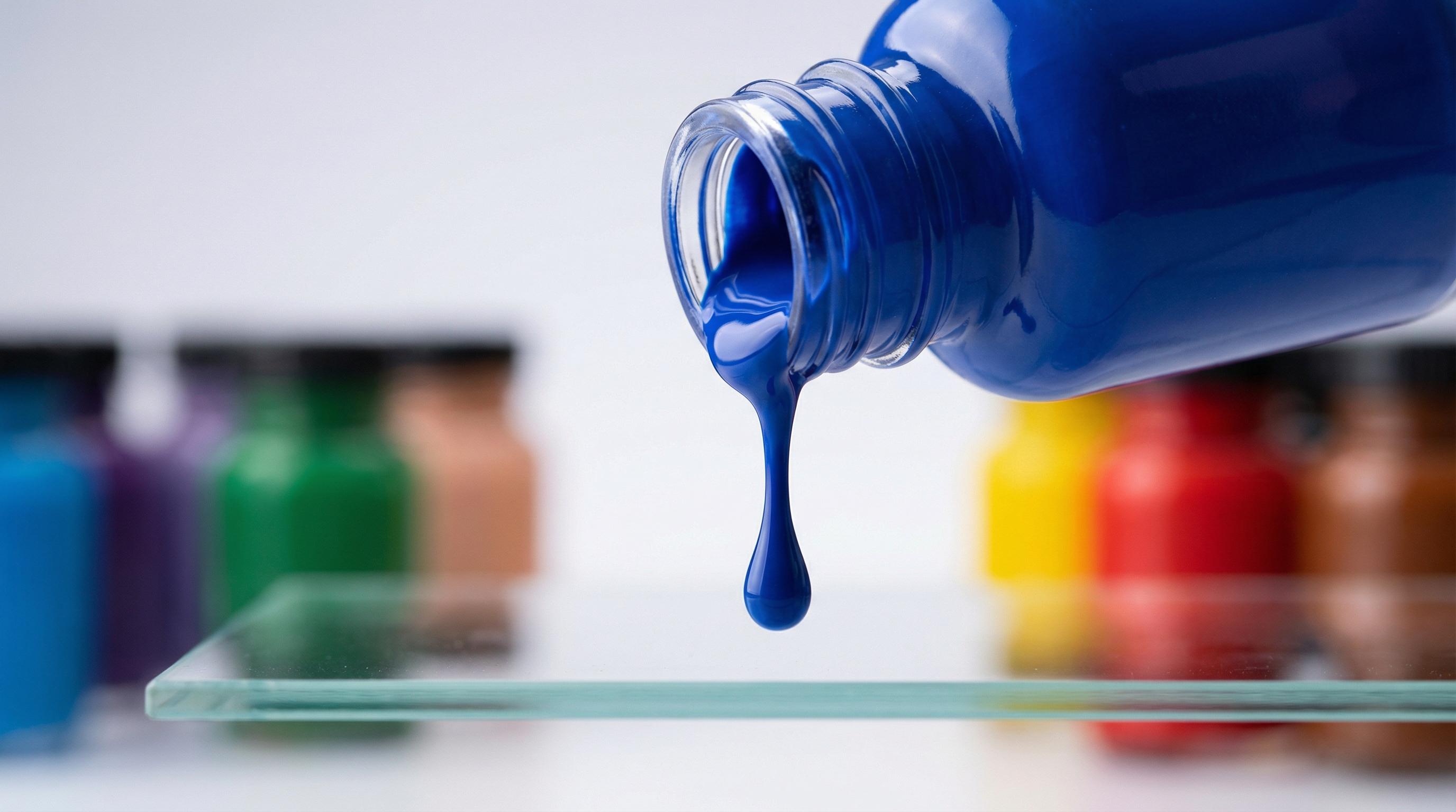 premium leather paint product shot