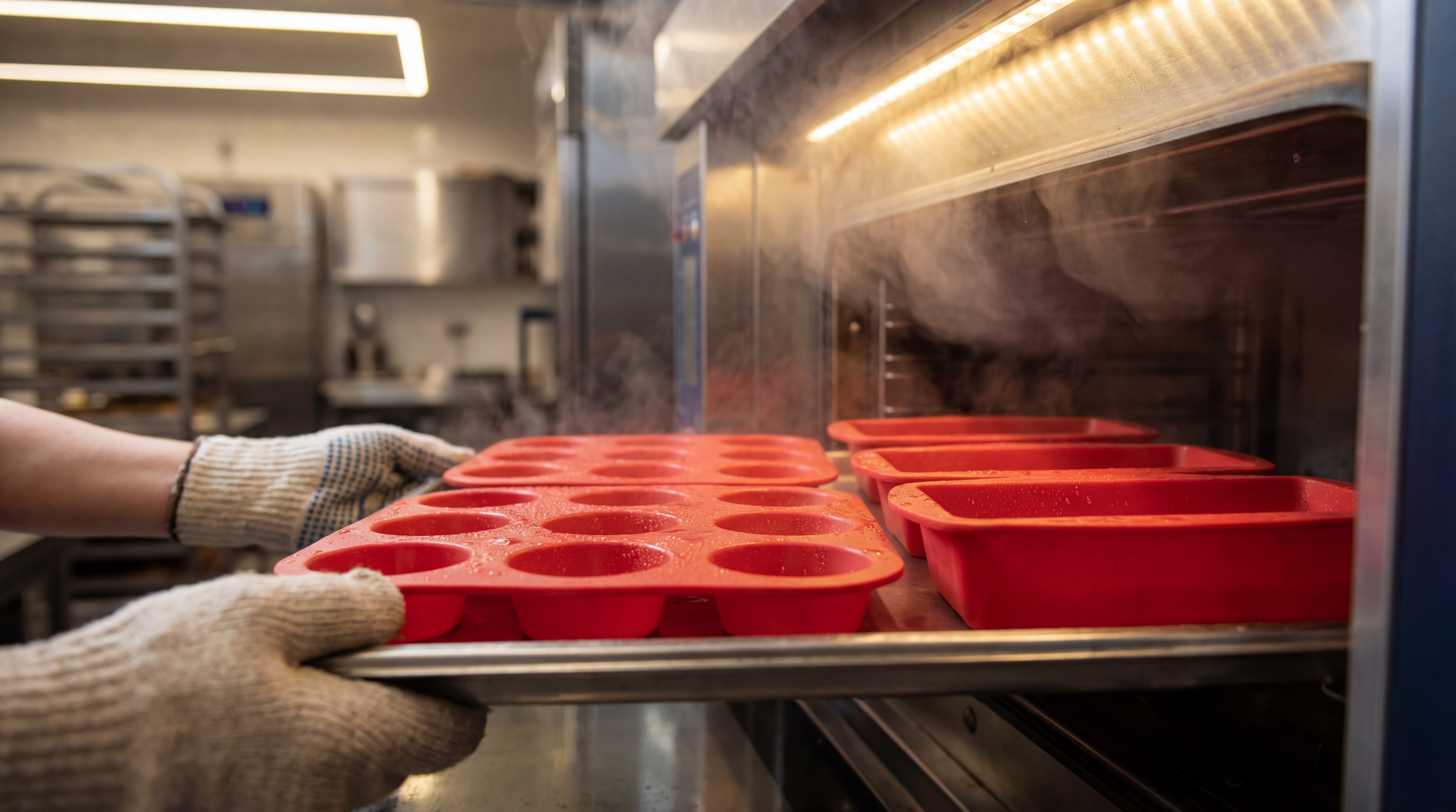silicone baking molds oven shot