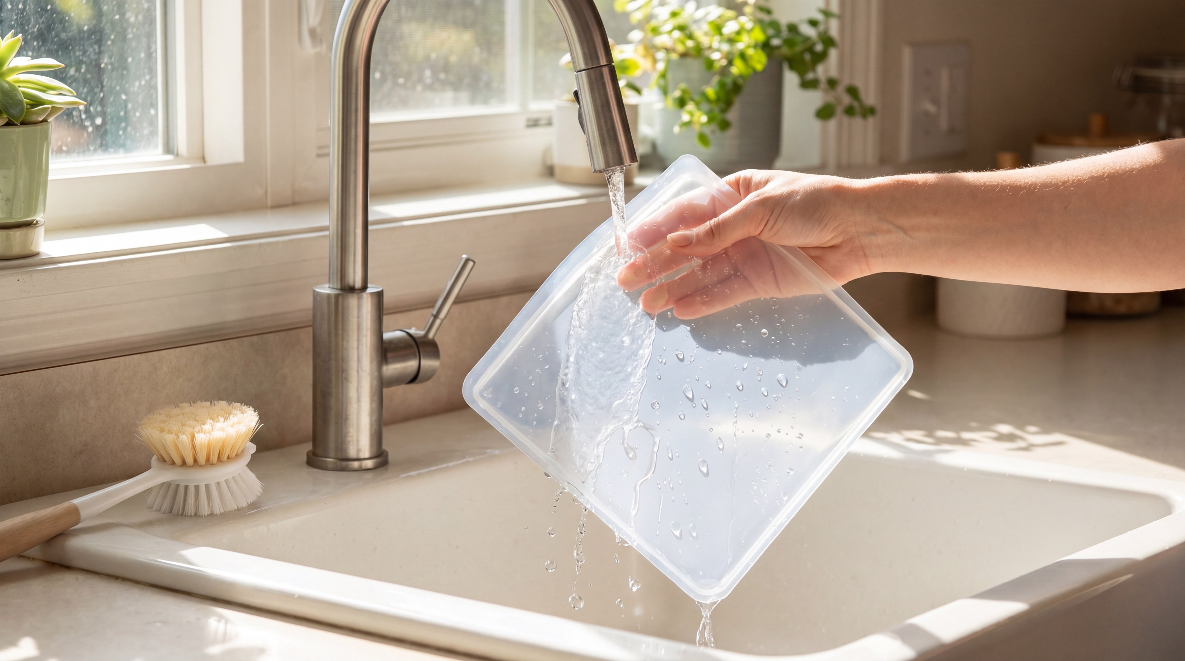 Liquid silicone wrap cleaning demo