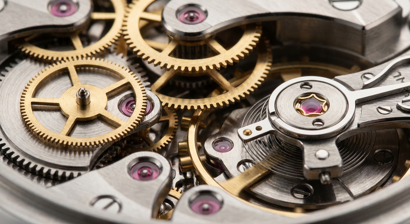 luxury watch movement macro photography