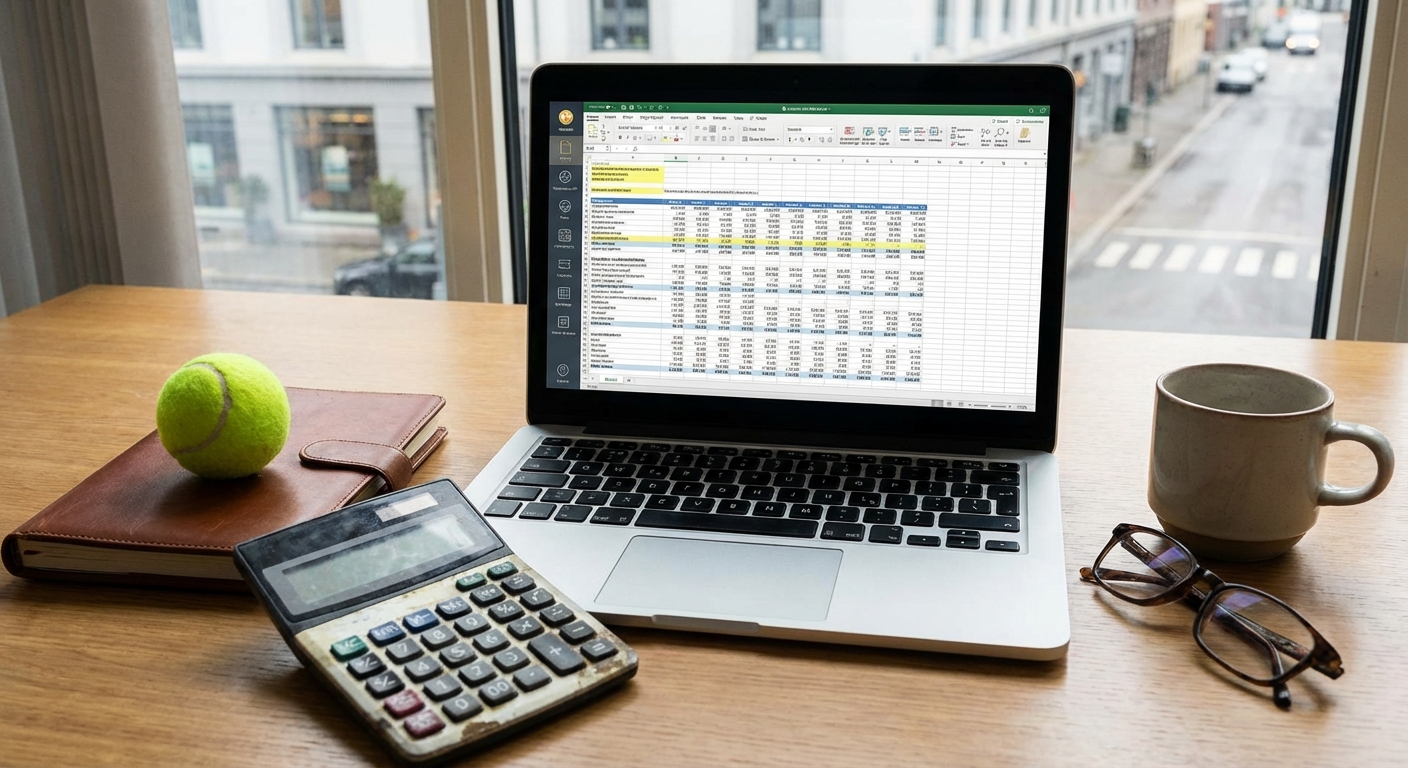 professional desk financial analysis index 8