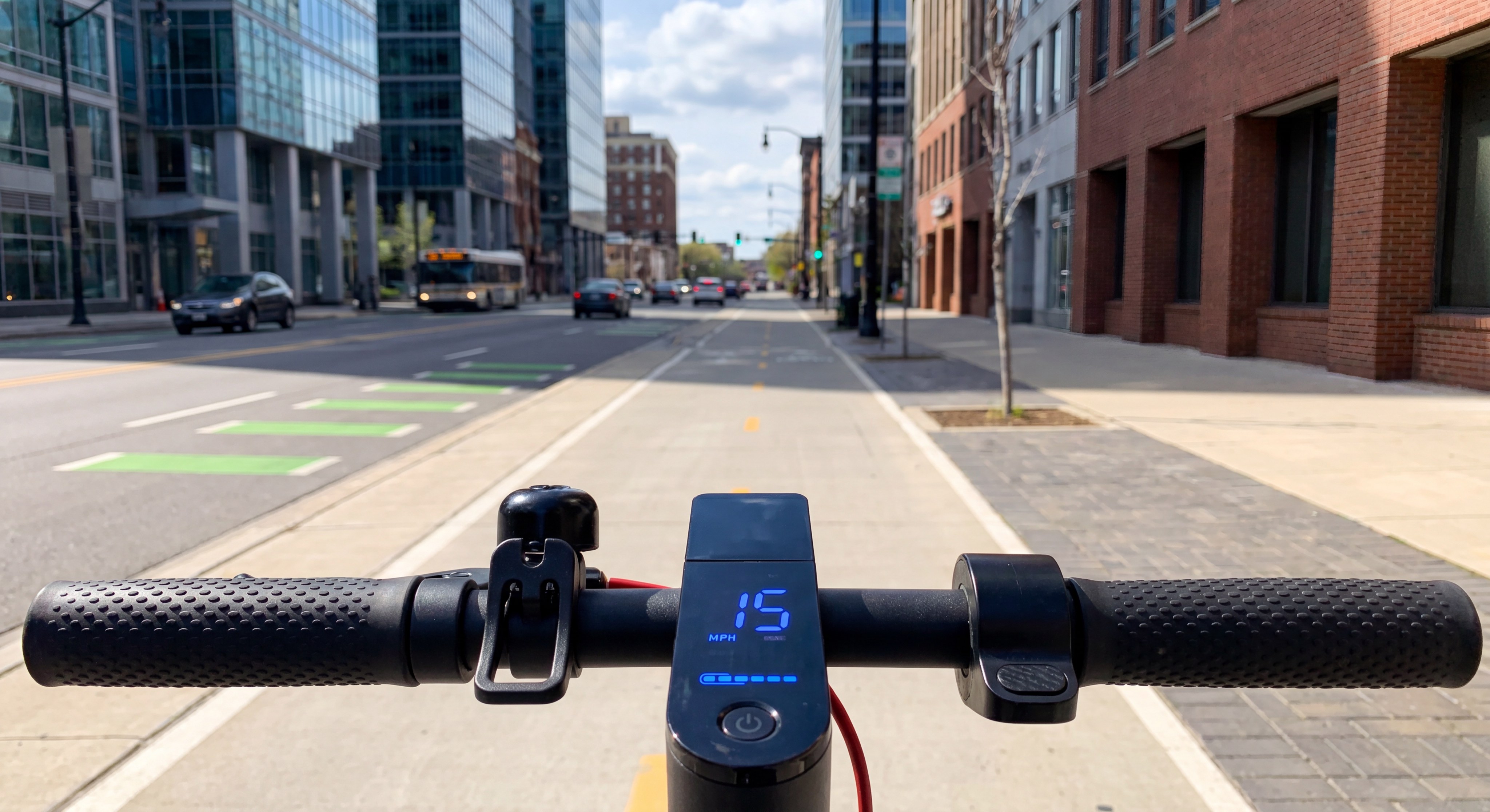 Electric Scooter Rider POV