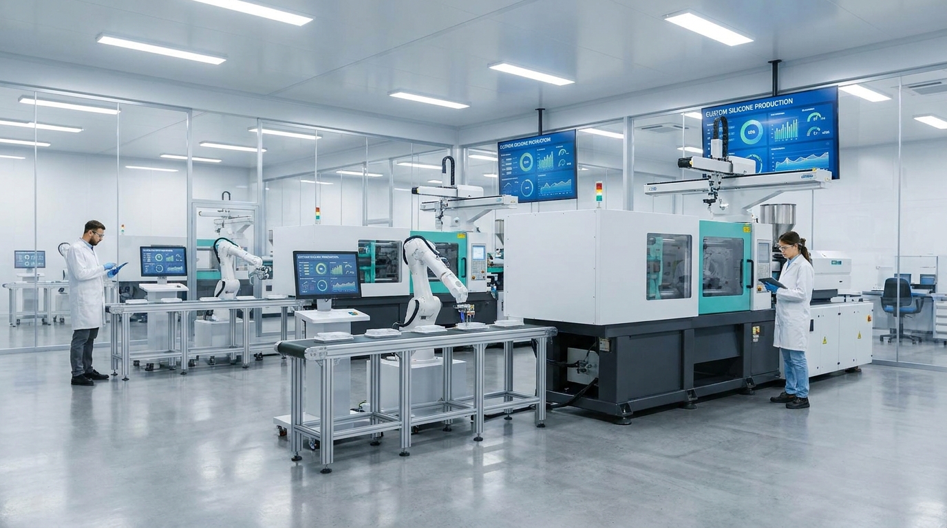 Modern silicone factory facility