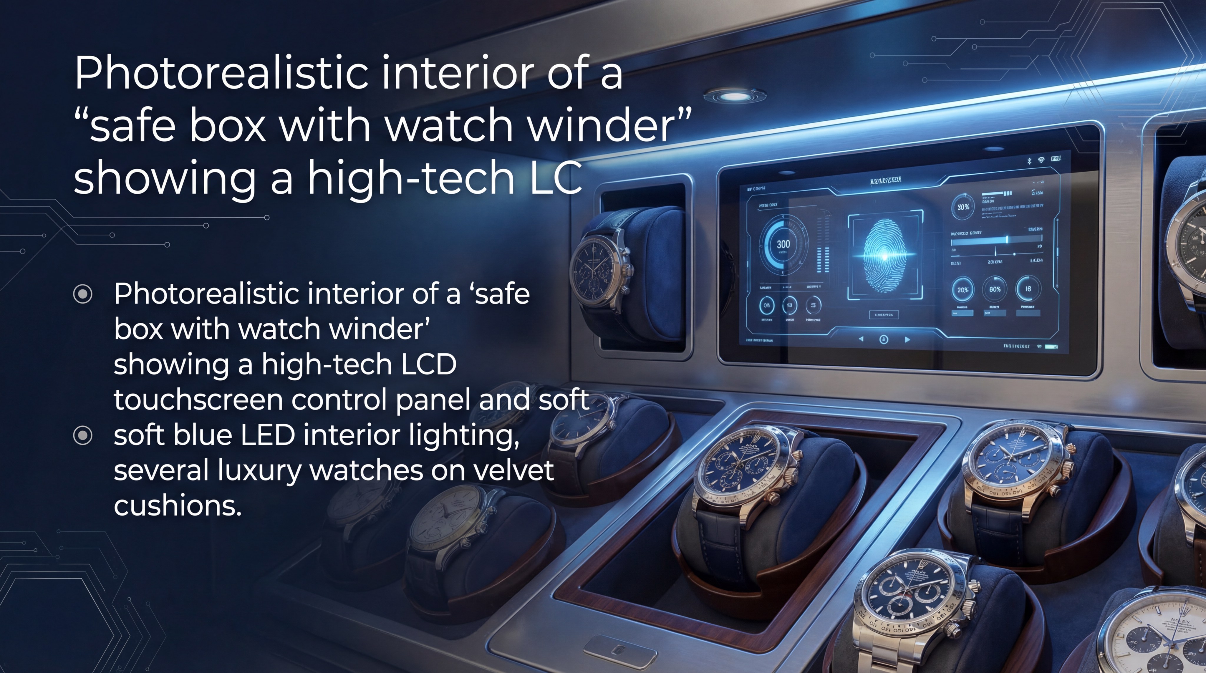 luxury watch safe box interior